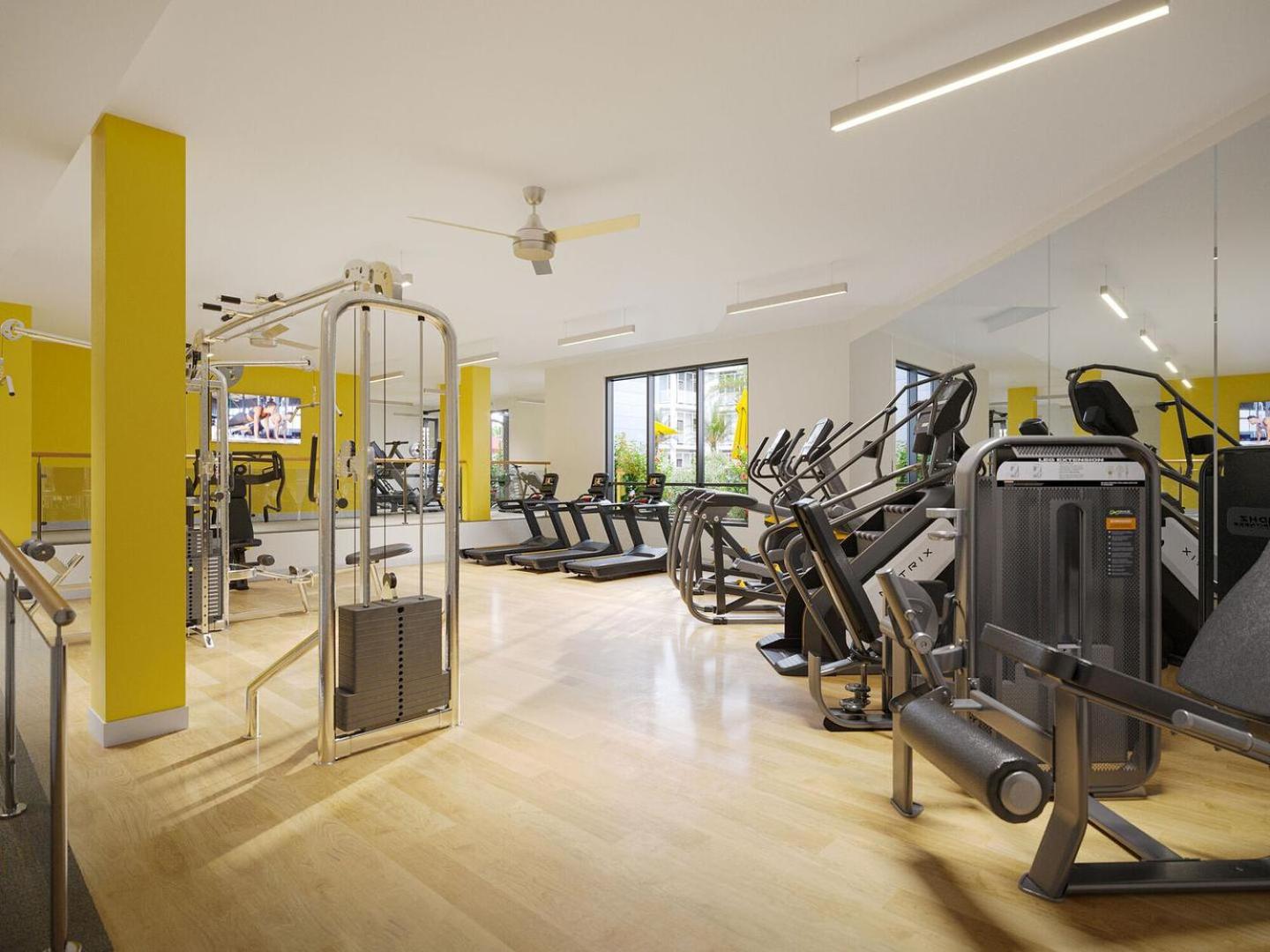 Landing Stunning 1BD Gym