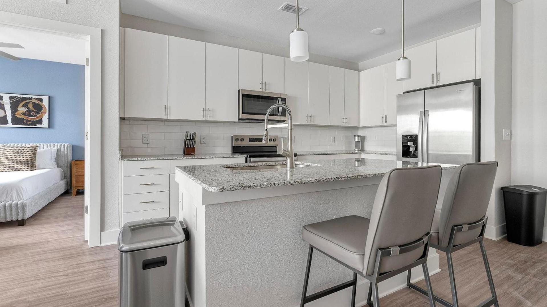 Landing Stunning 1BD Gym