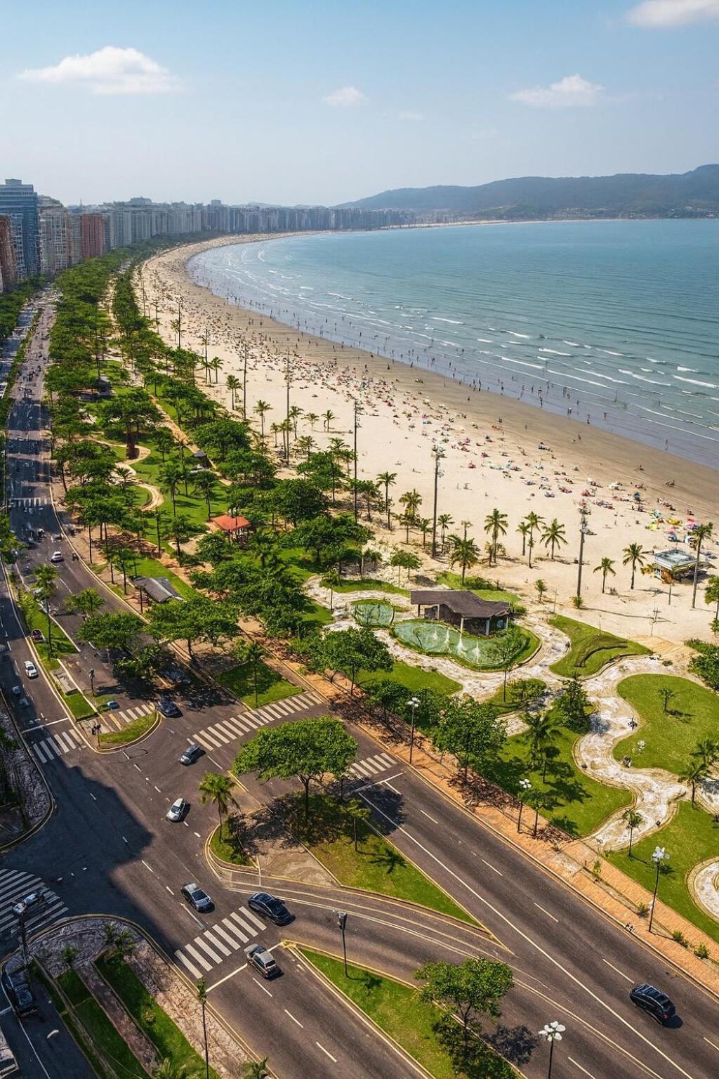Apartamento Frente ao Mar no Embaré Moderno Completo