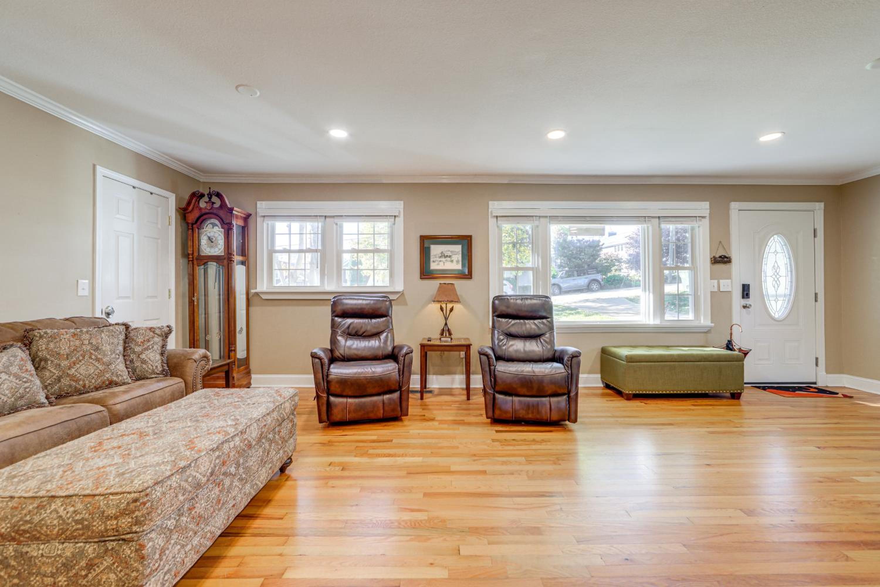 Walk to Frog Level Historic District! Home with Deck