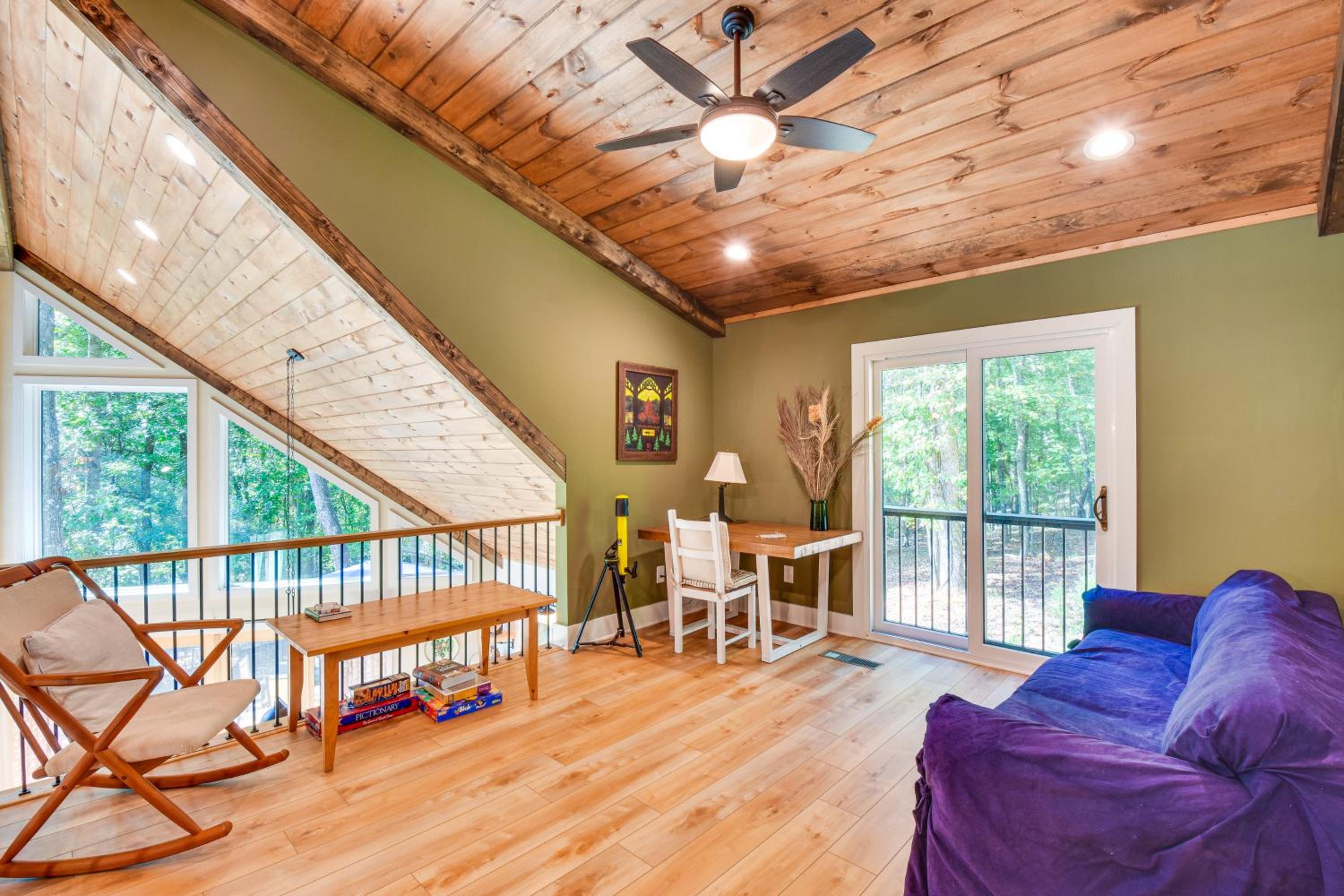 Secluded Lake Lanier Cabin with Game Area