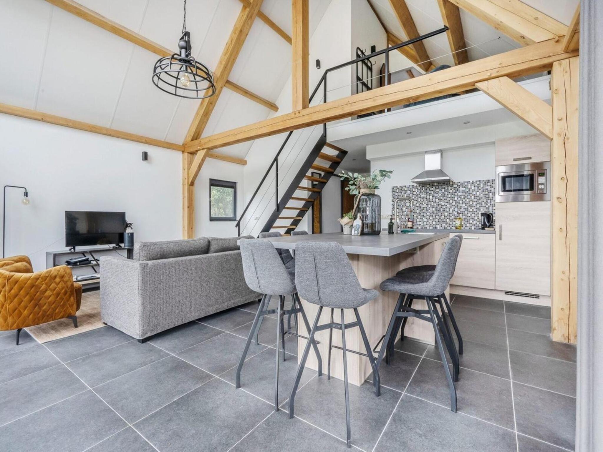 Modern lodge stay with pond view