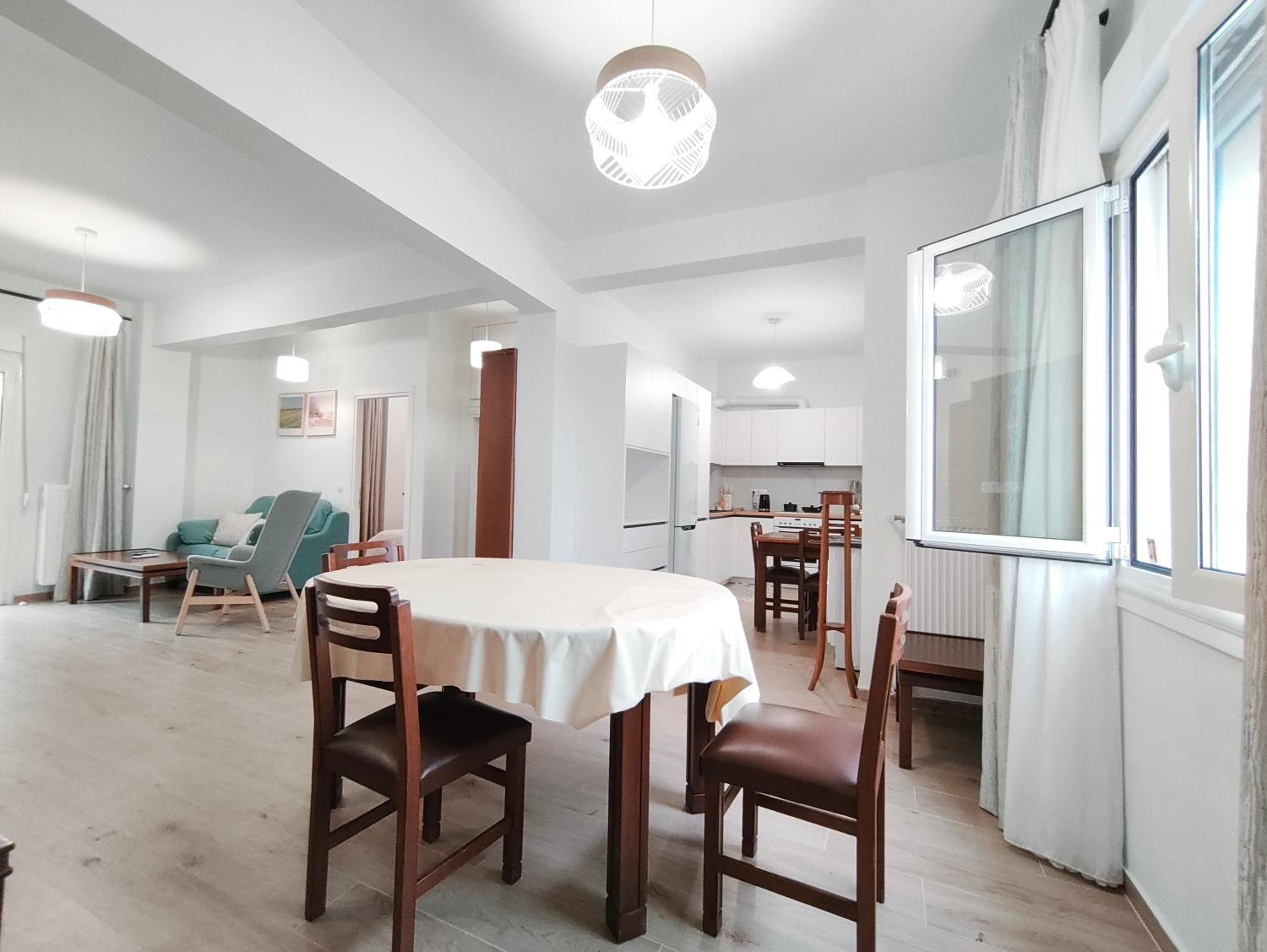 Center Athens all new and fully equipped 2 bedrooms 82 sqm big sea view apt close to Acropoli with Lift