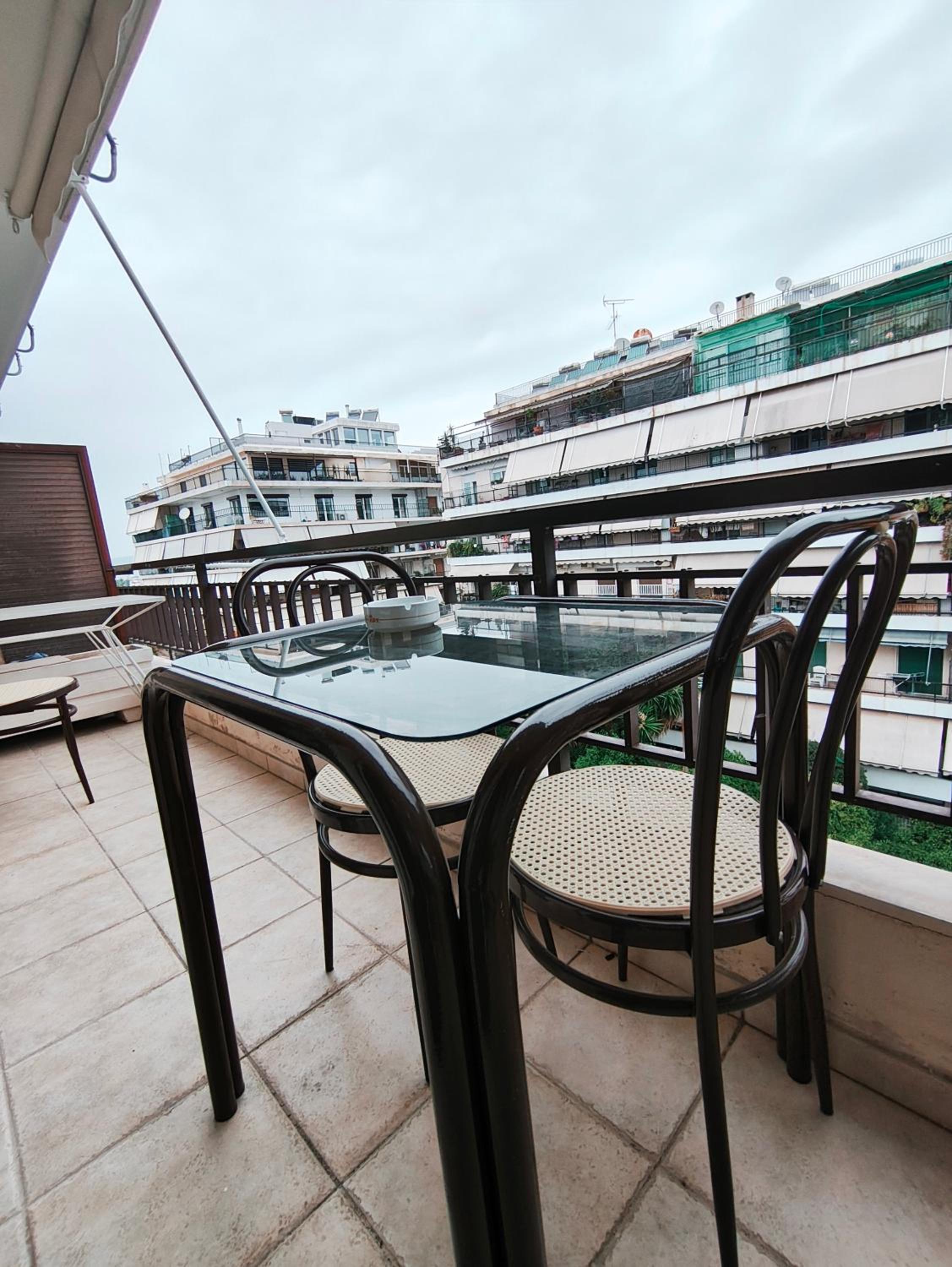 Center Athens all new and fully equipped 2 bedrooms 82 sqm big sea view apt close to Acropoli with Lift