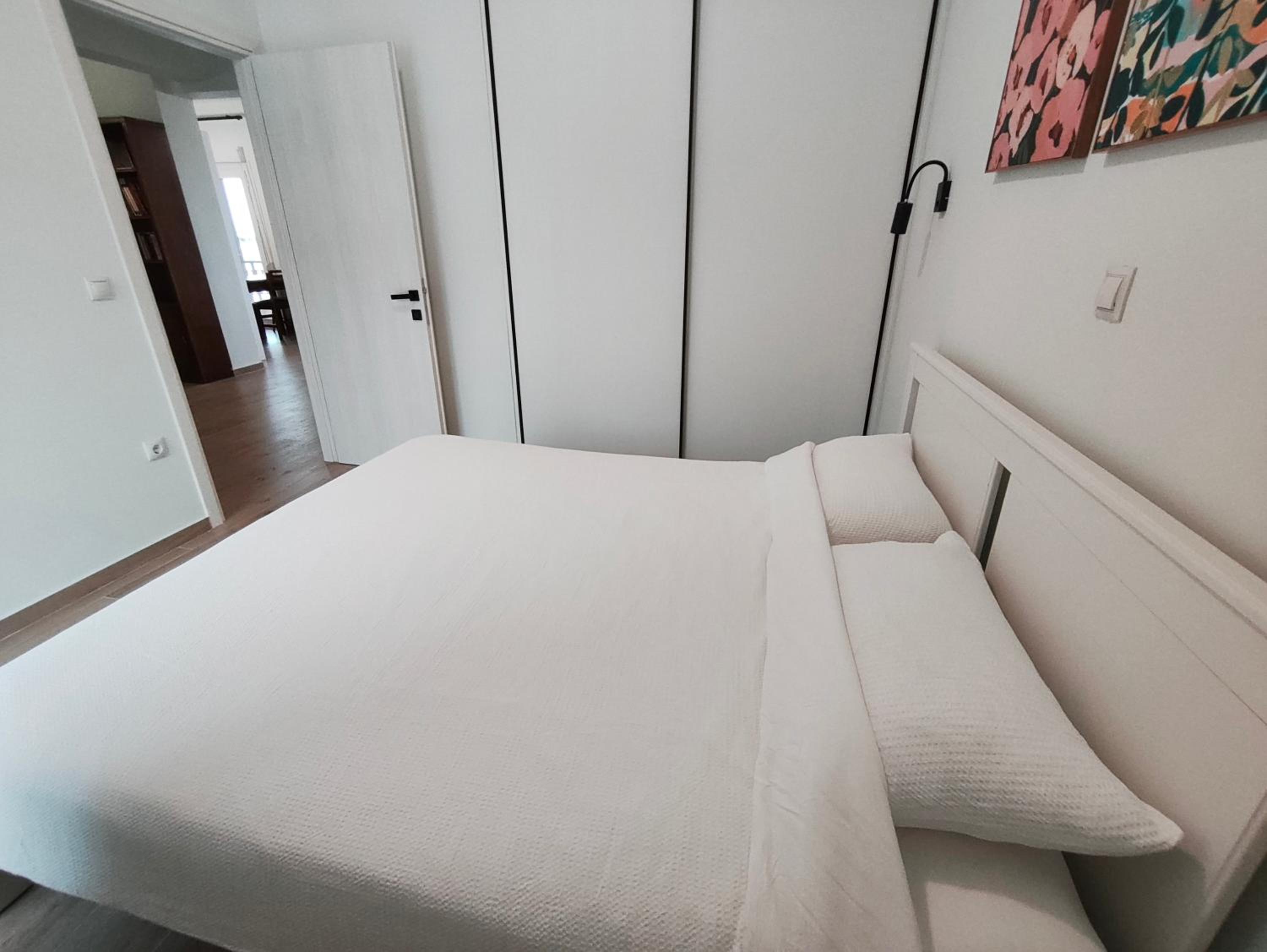 Center Athens all new and fully equipped 2 bedrooms 82 sqm big sea view apt close to Acropoli with Lift