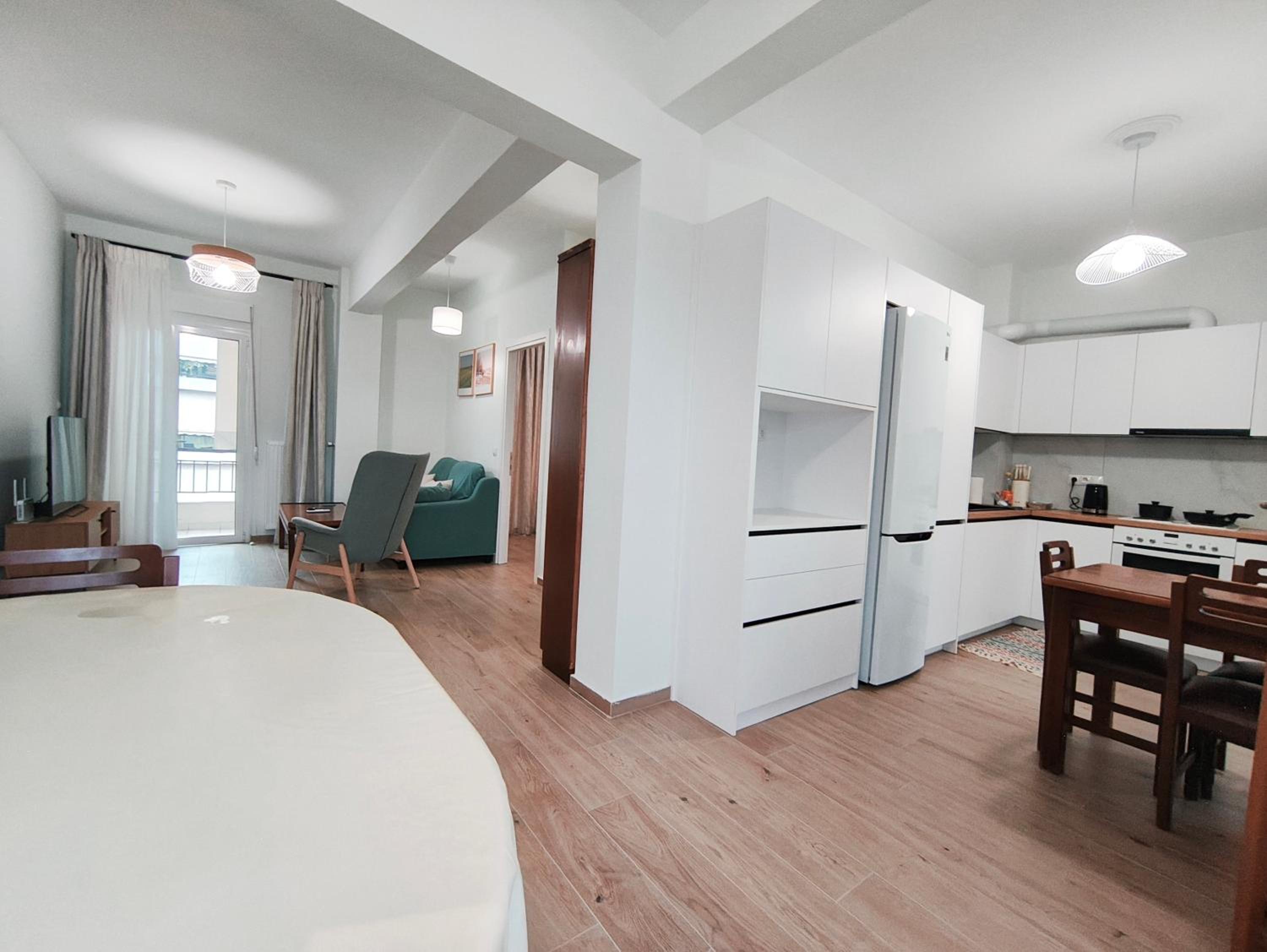 Center Athens all new and fully equipped 2 bedrooms 82 sqm big sea view apt close to Acropoli with Lift