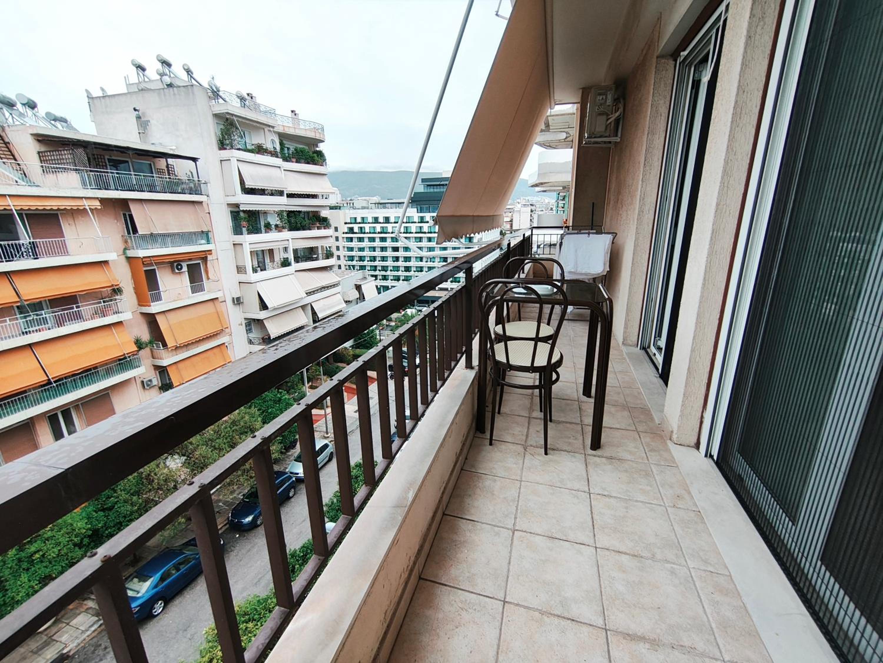 Center Athens all new and fully equipped 2 bedrooms 82 sqm big sea view apt close to Acropoli with Lift