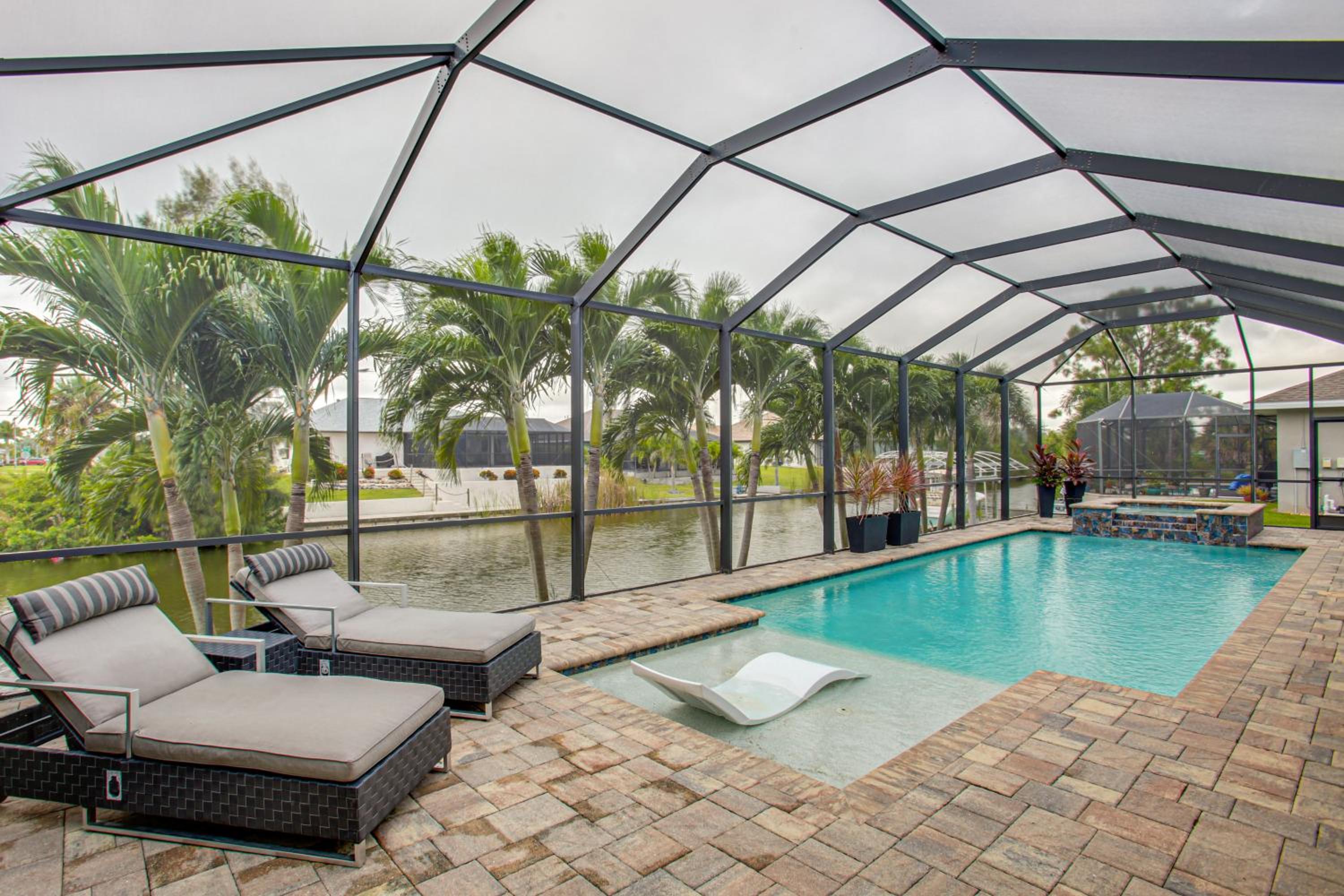 Tranquil Waterfront Home with Pool in Cape Coral!