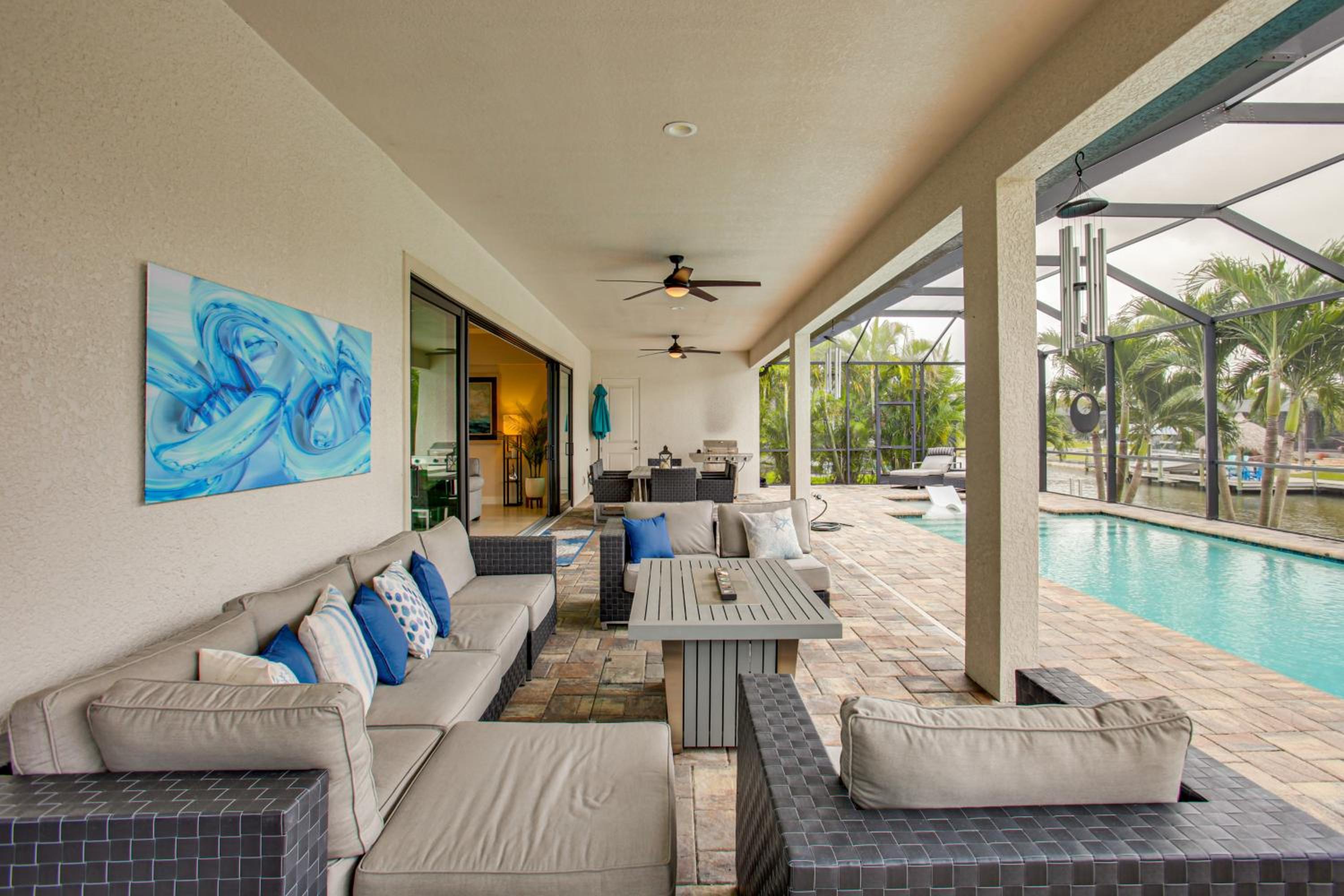 Tranquil Waterfront Home with Pool in Cape Coral!