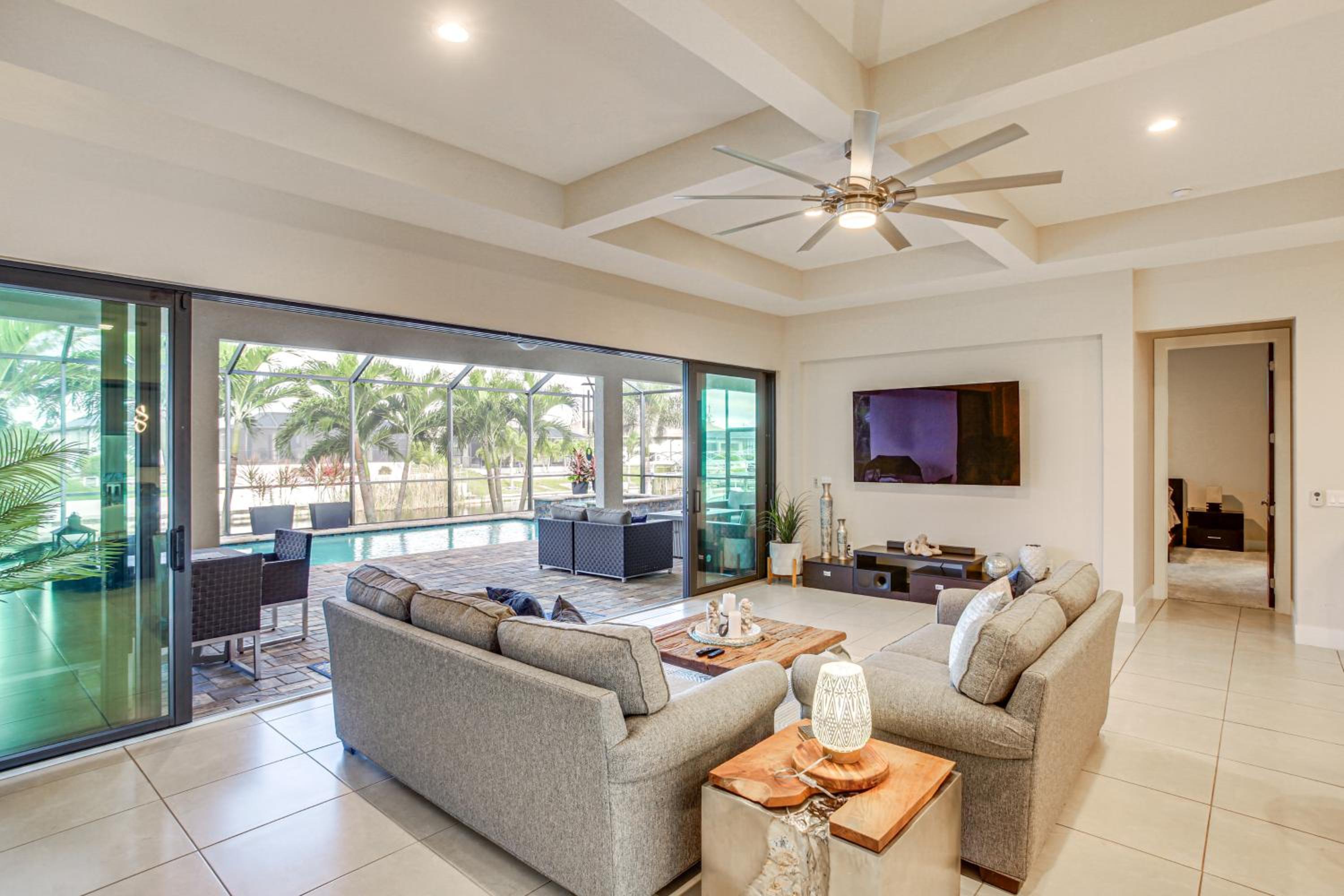 Tranquil Waterfront Home with Pool in Cape Coral!