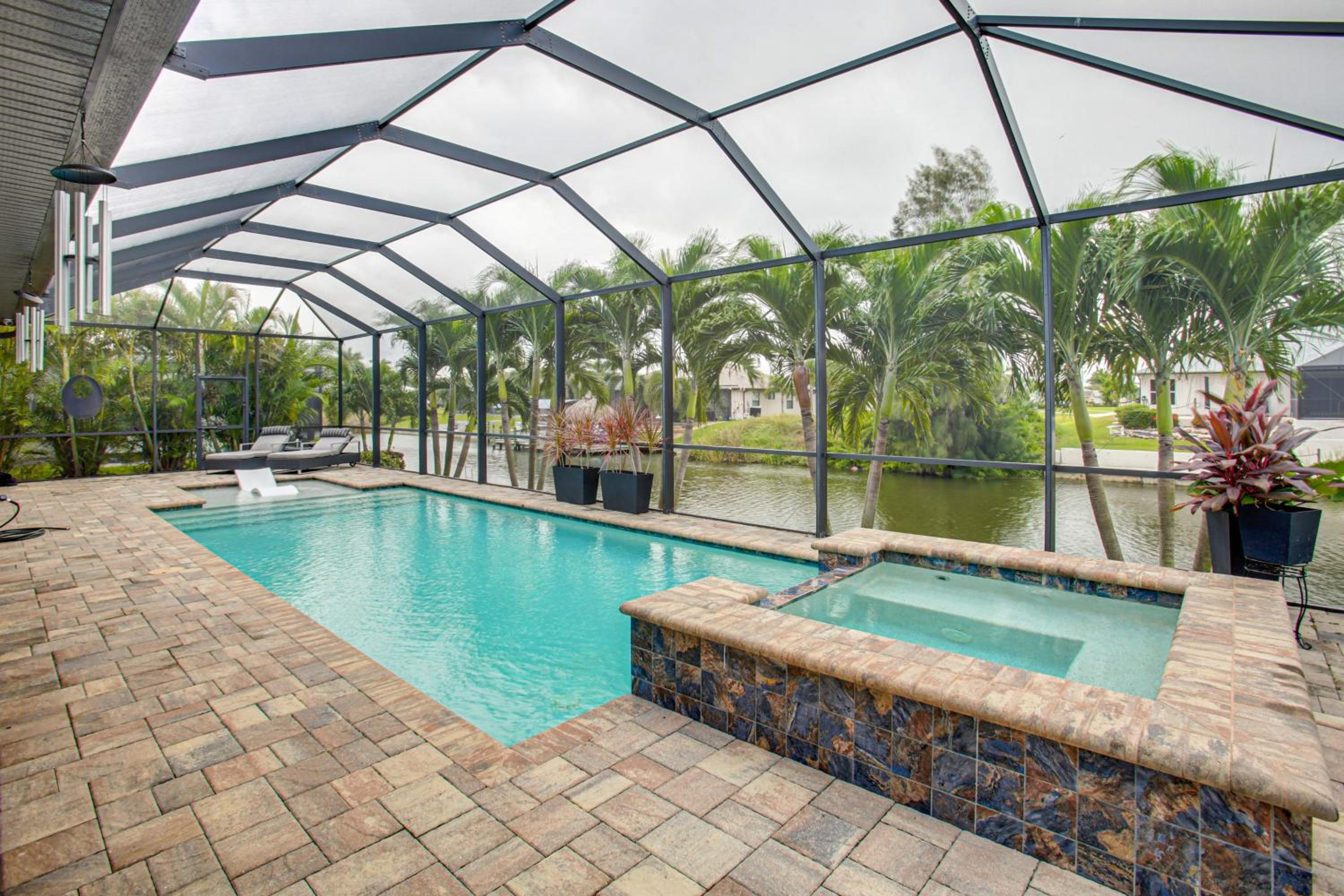Tranquil Waterfront Home with Pool in Cape Coral!