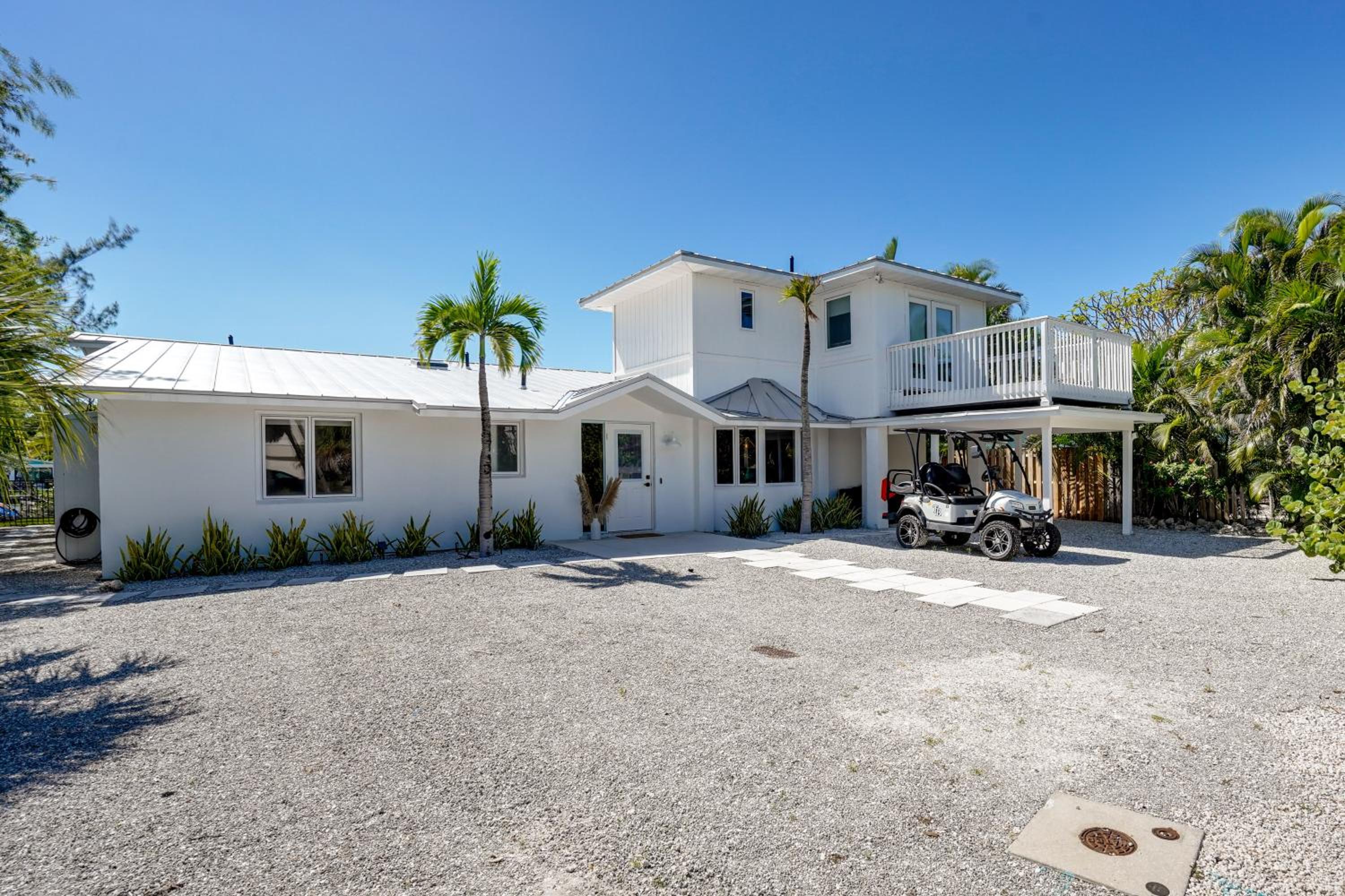 Steps to Bean Point Beach Family Home with Pool
