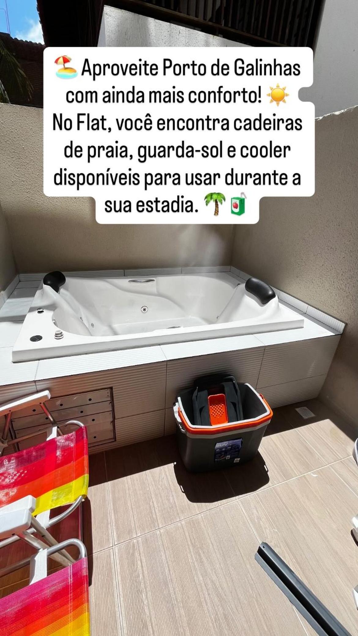 Flat com Hidromassagem Privativa e Piscina no Rooftop no Centro de Porto