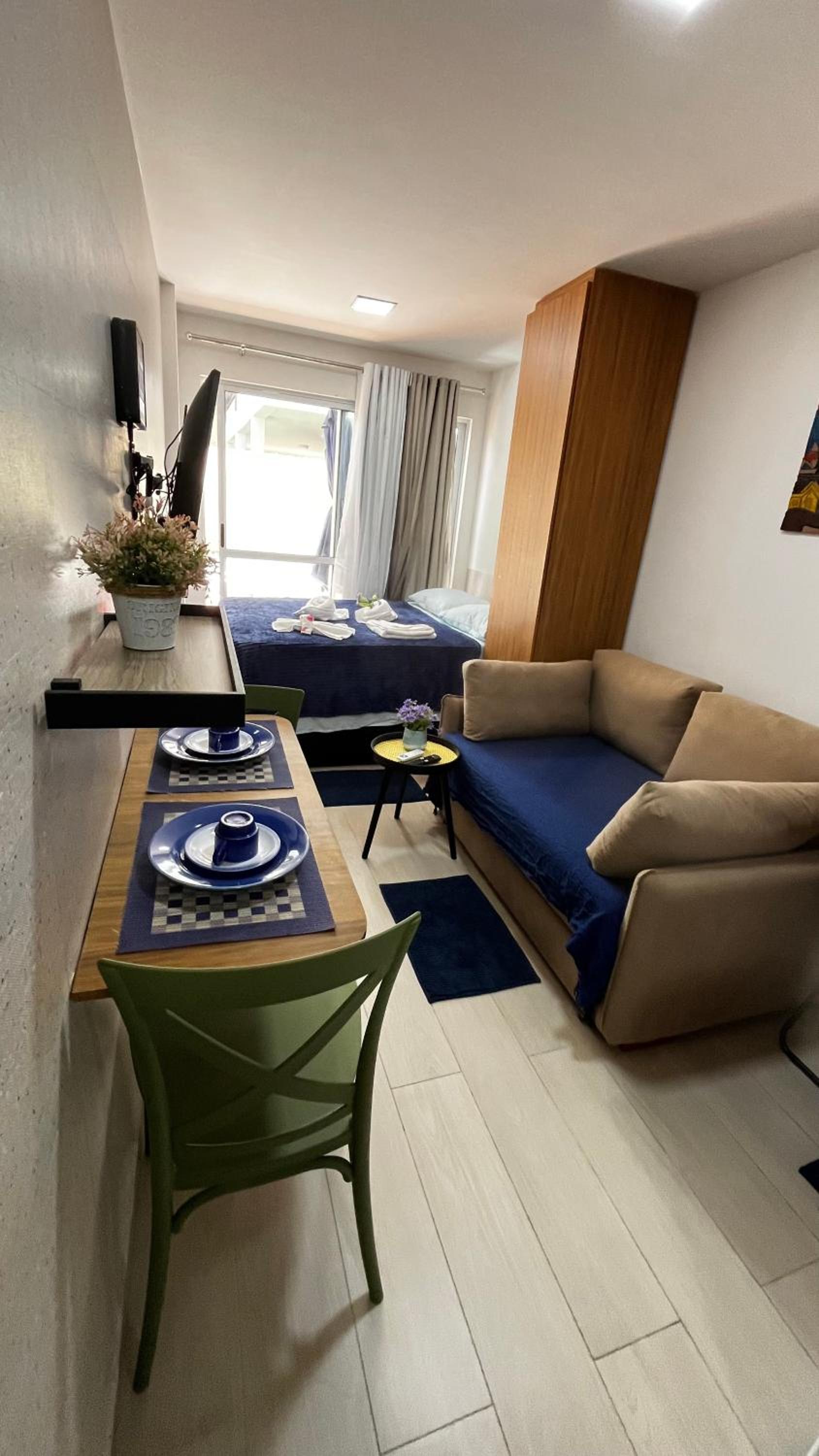 Flat com Hidromassagem Privativa e Piscina no Rooftop no Centro de Porto