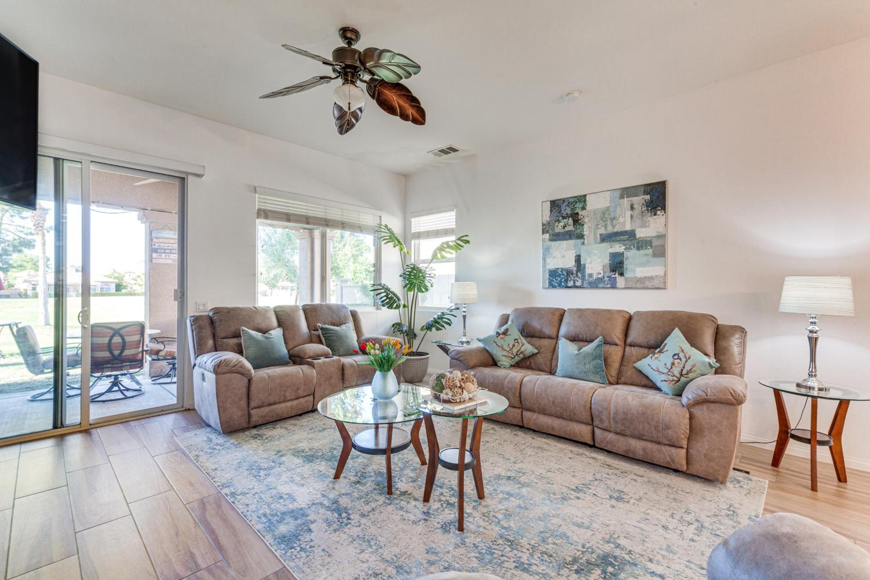 On Golf Course Quiet Indio Home with Pool Access!