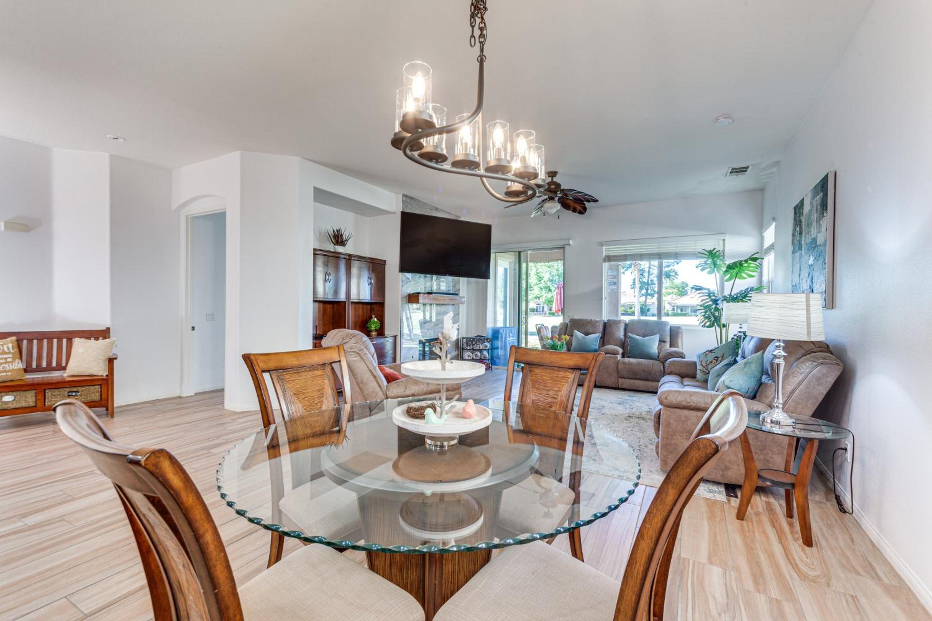 On Golf Course Quiet Indio Home with Pool Access!