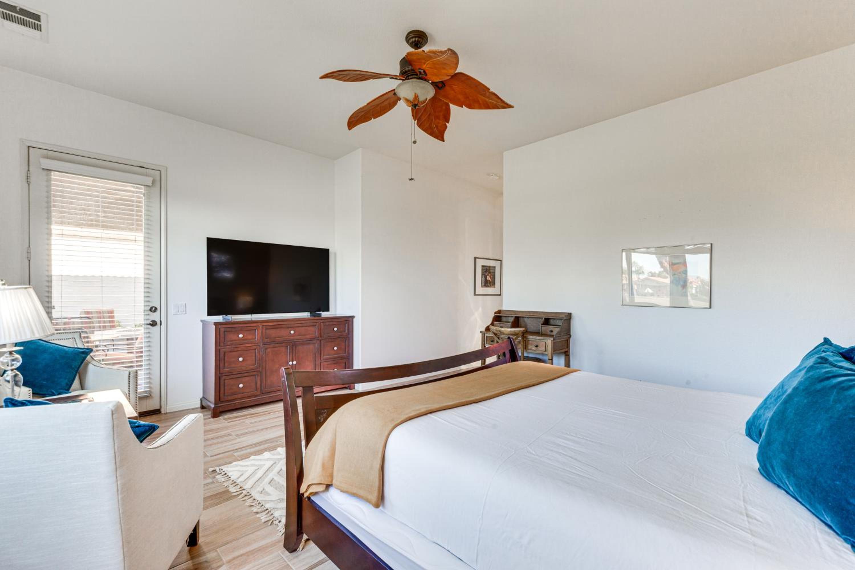 On Golf Course Quiet Indio Home with Pool Access!