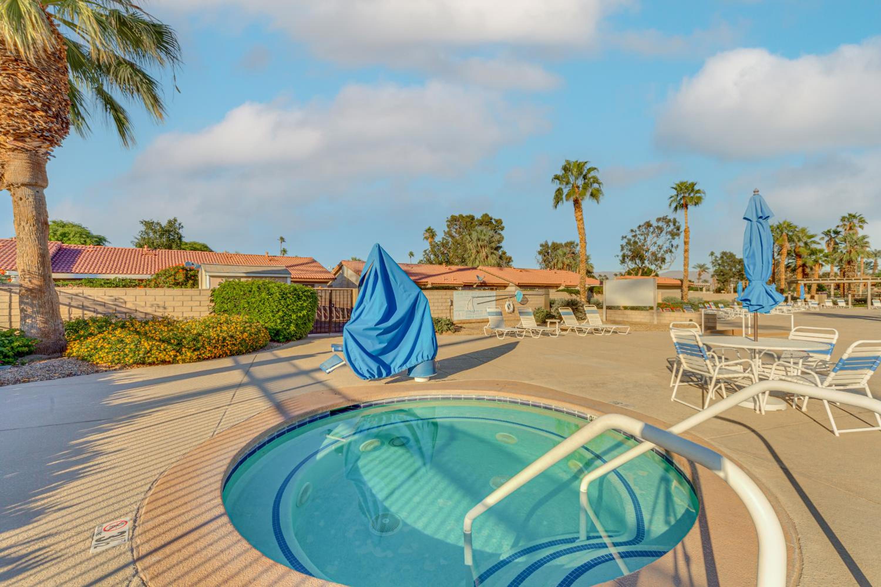 On Golf Course Quiet Indio Home with Pool Access!