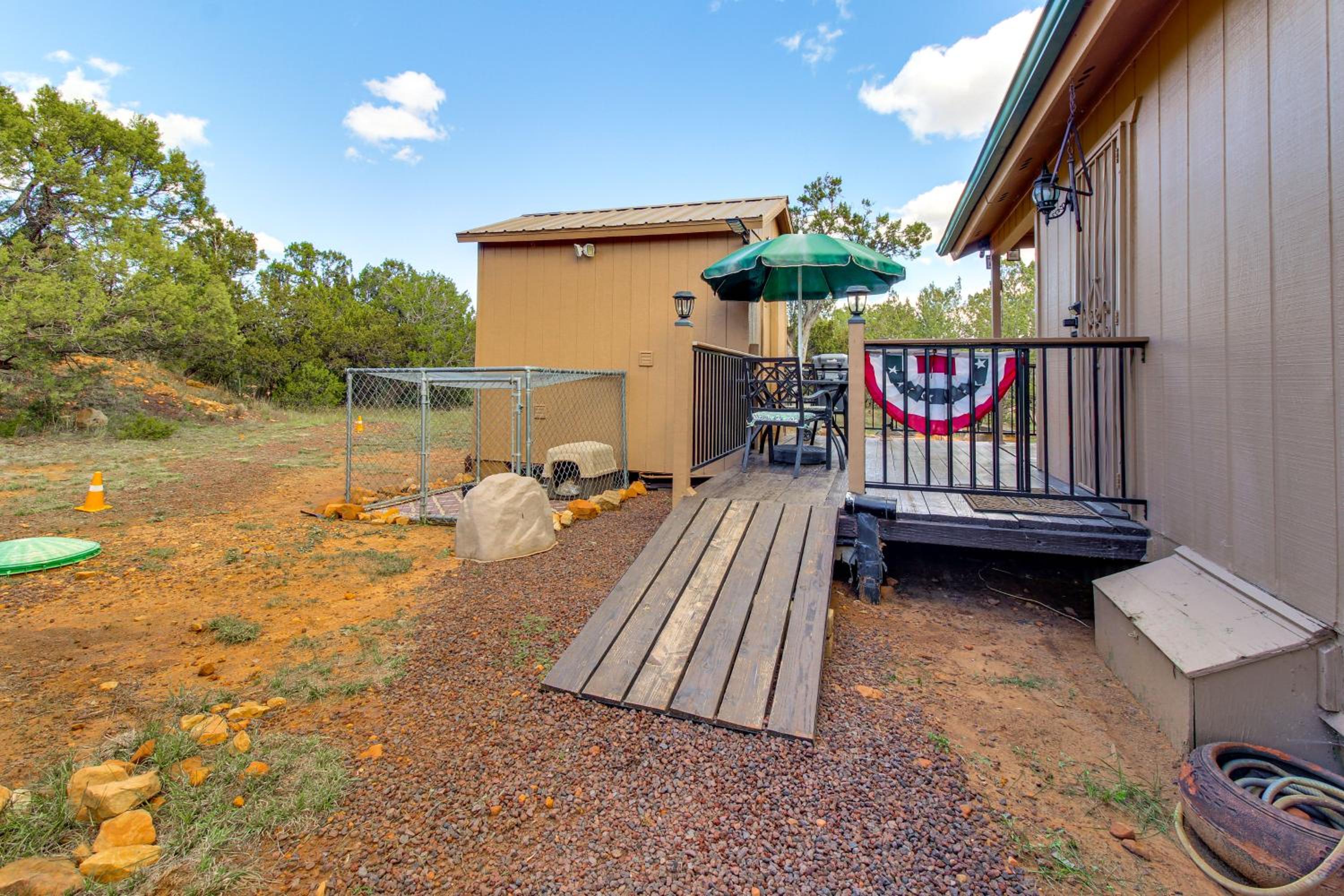 Hike and Fish Family Escape with Fire Pit in Heber!