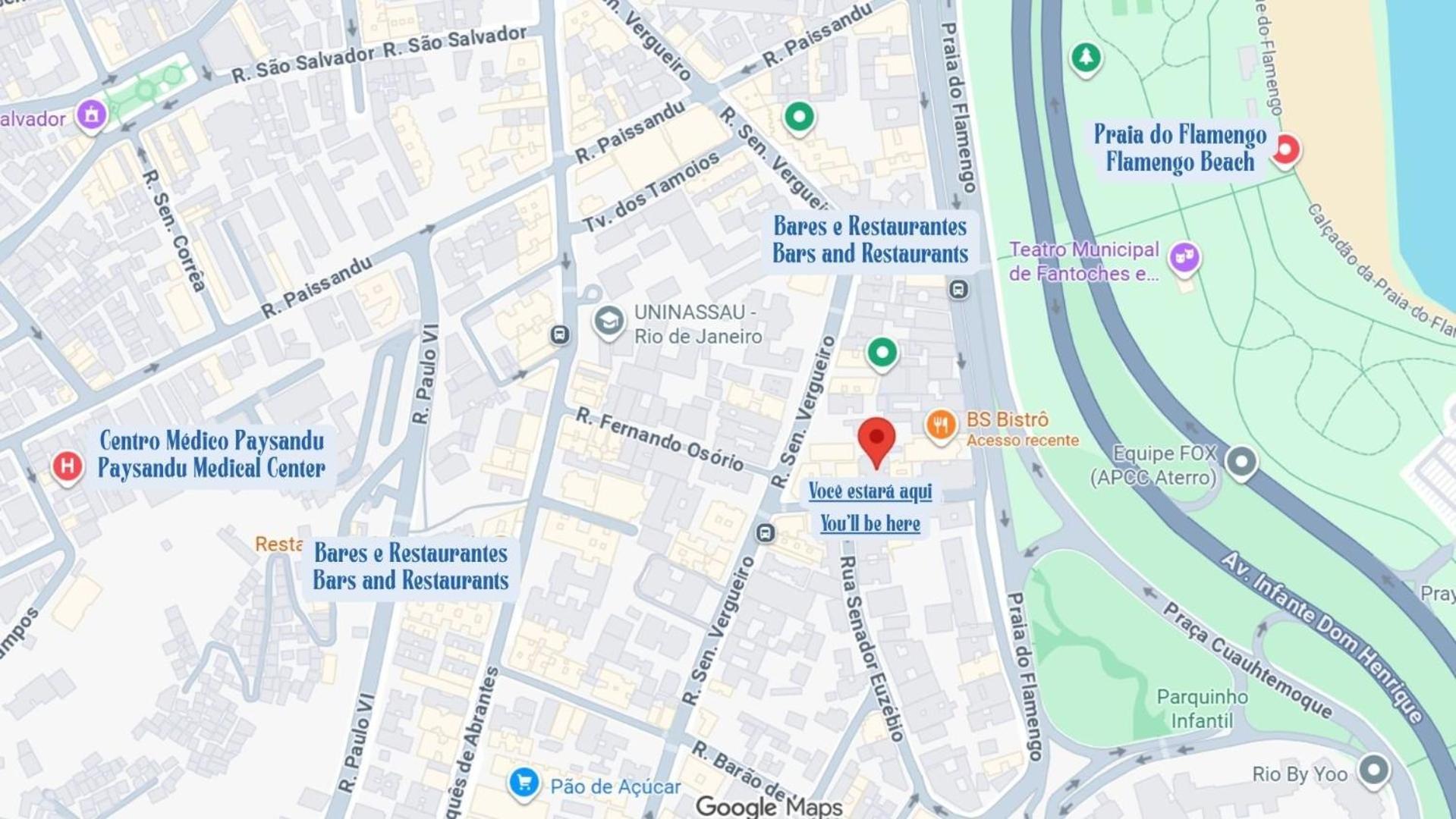 Apartment 500m from Flamengo Beach