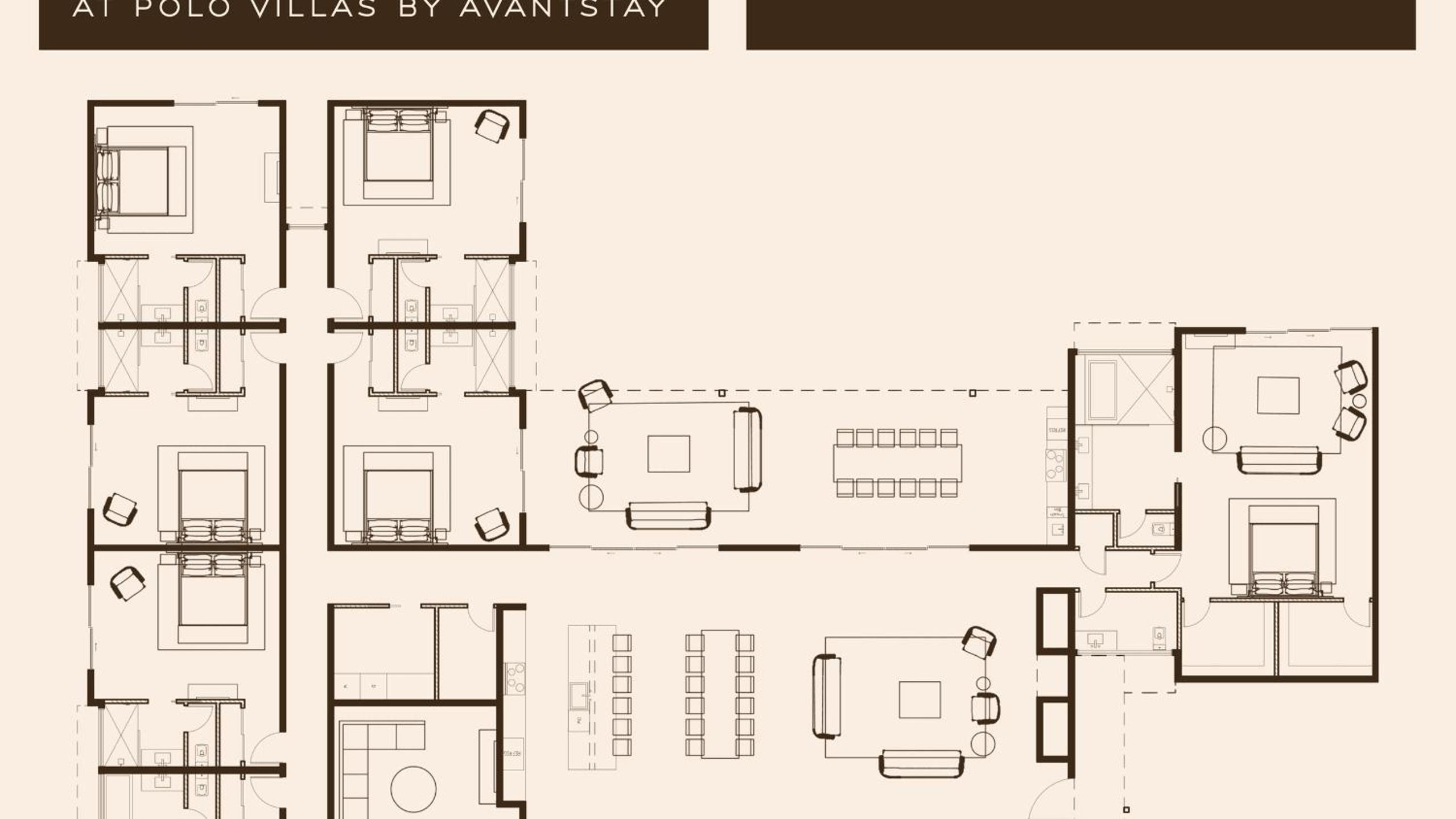 Polo Villa Trio Sleeps 52 3 Homes 20 BDRs