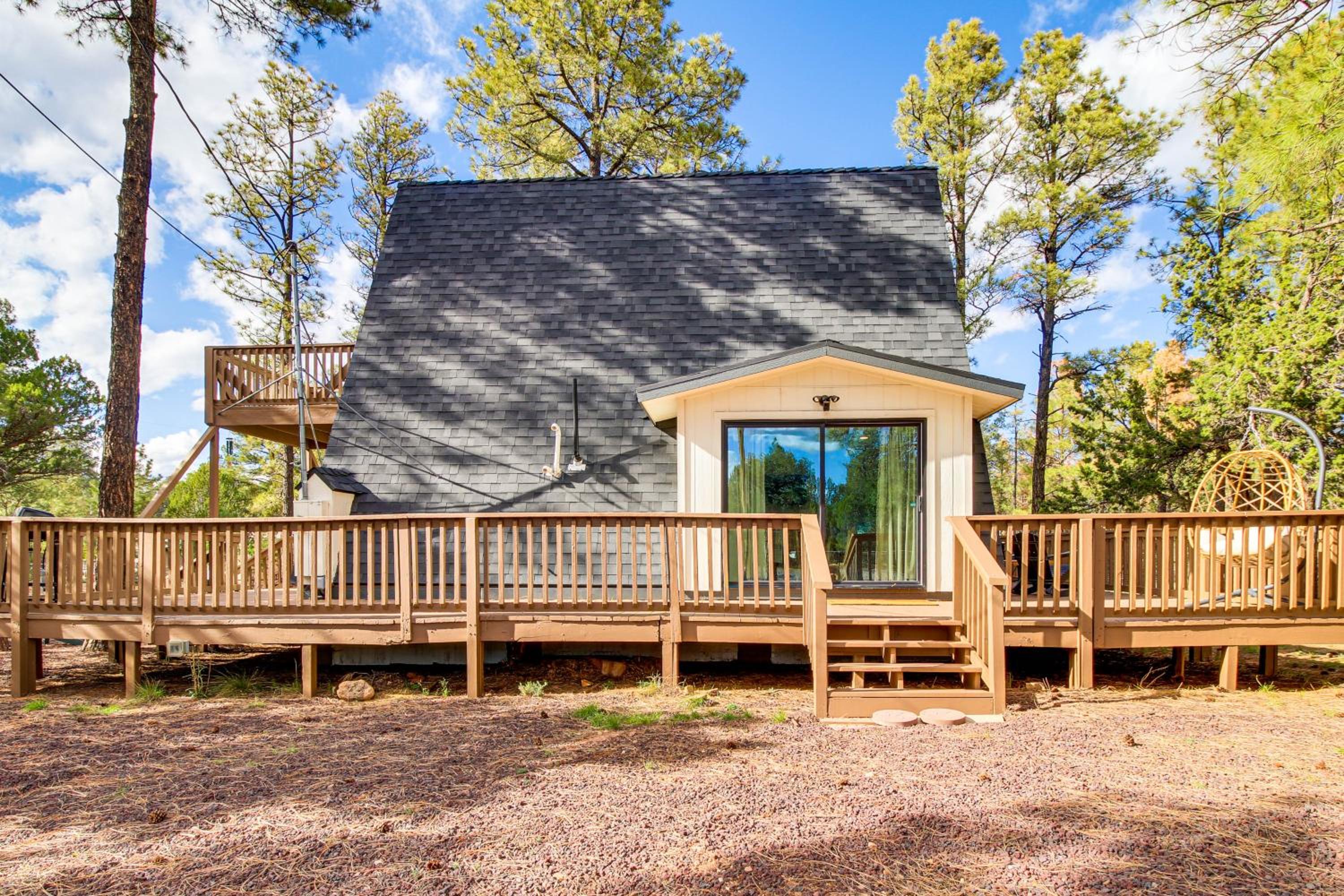 Rim Country Retreat A-Frame Cabin with Large Deck