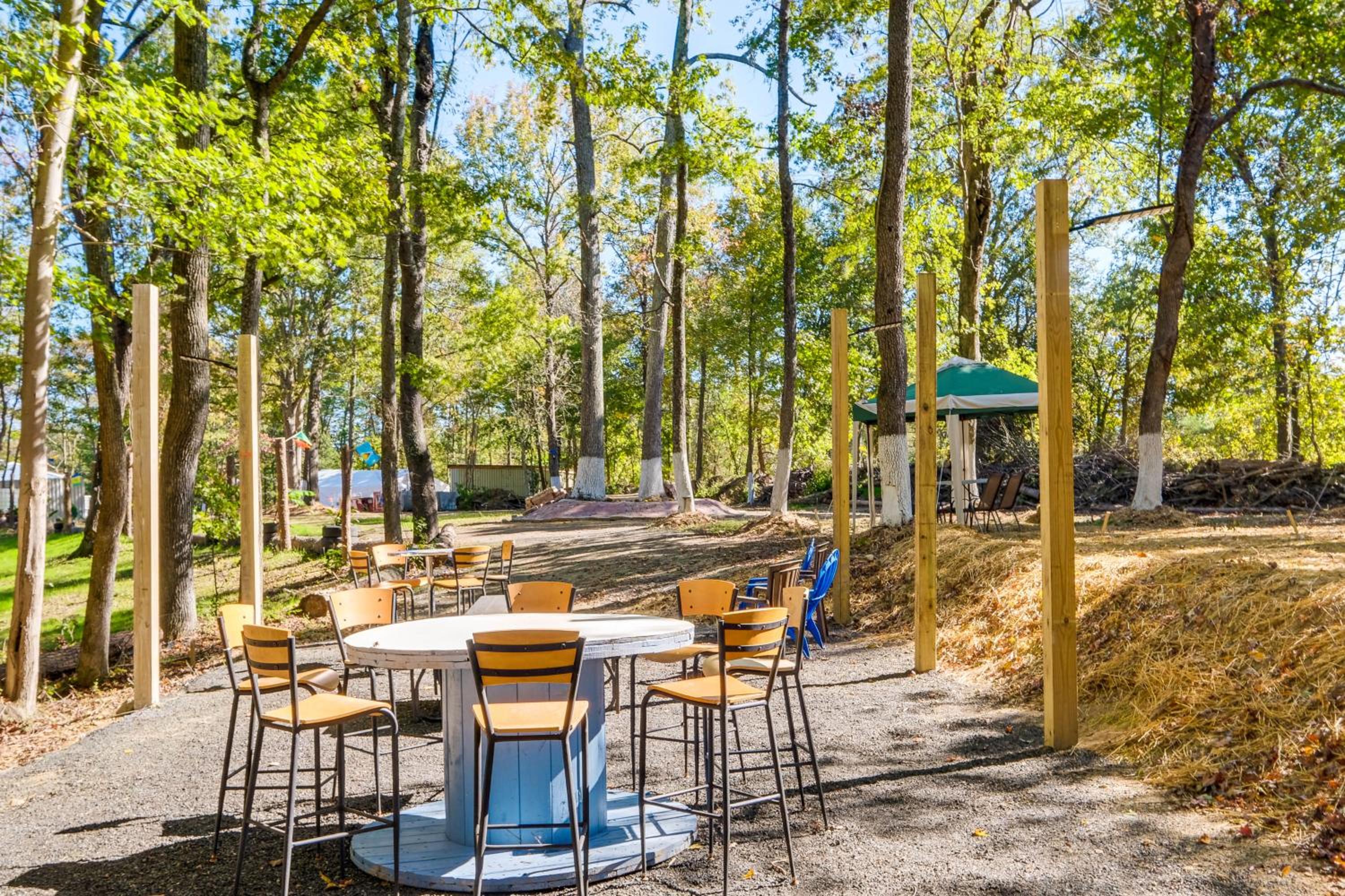 Walk to MIR Wooded Group Escape with Deck and Bar!