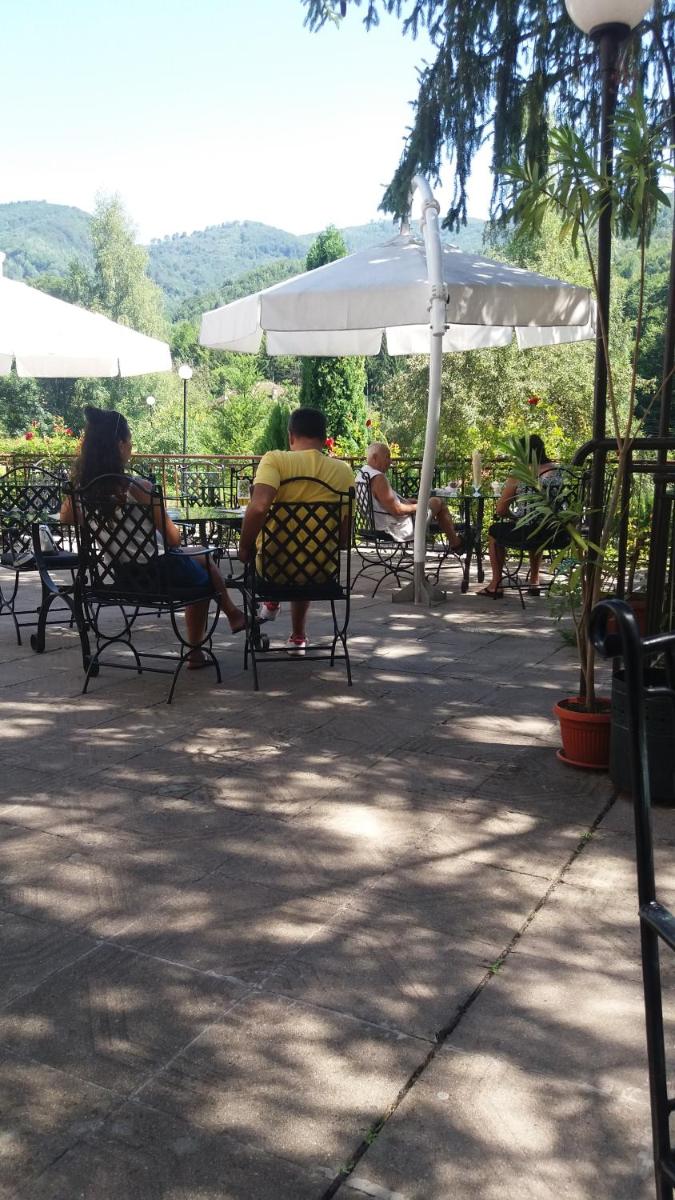 outdoor BBQ area