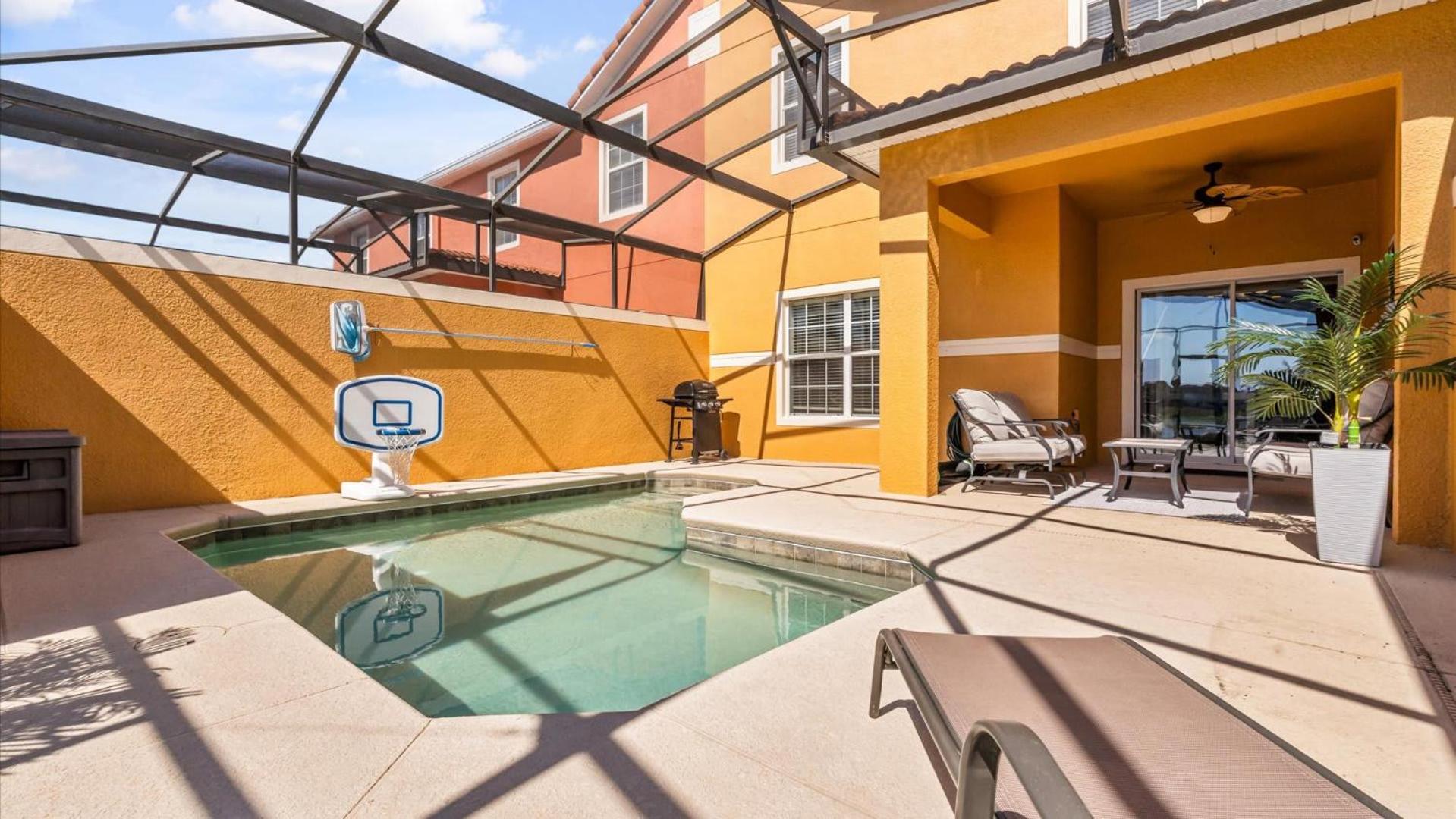 Family Resort Getaway w Pool & Patio near Disney