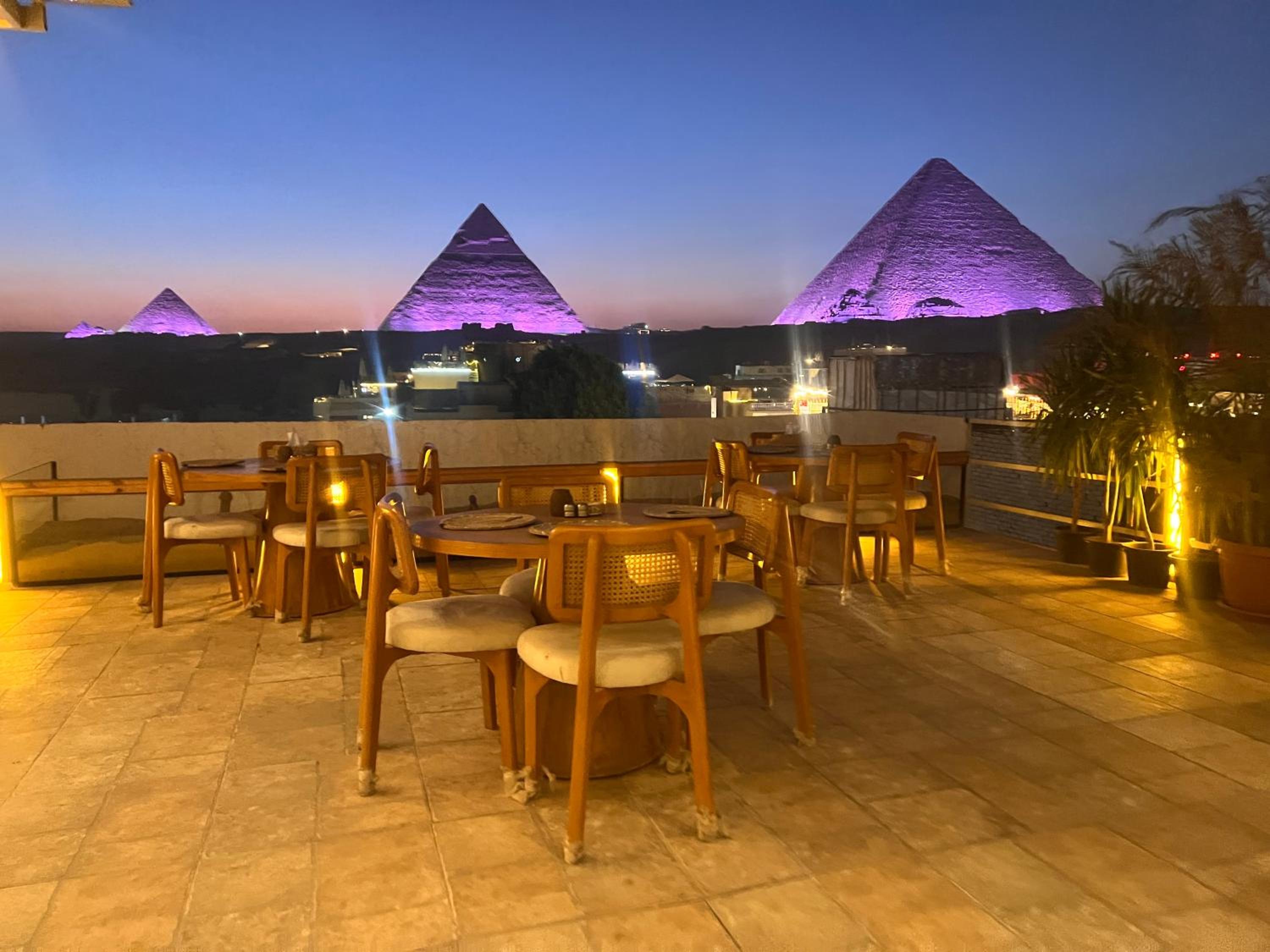 Pyramids Top view inn