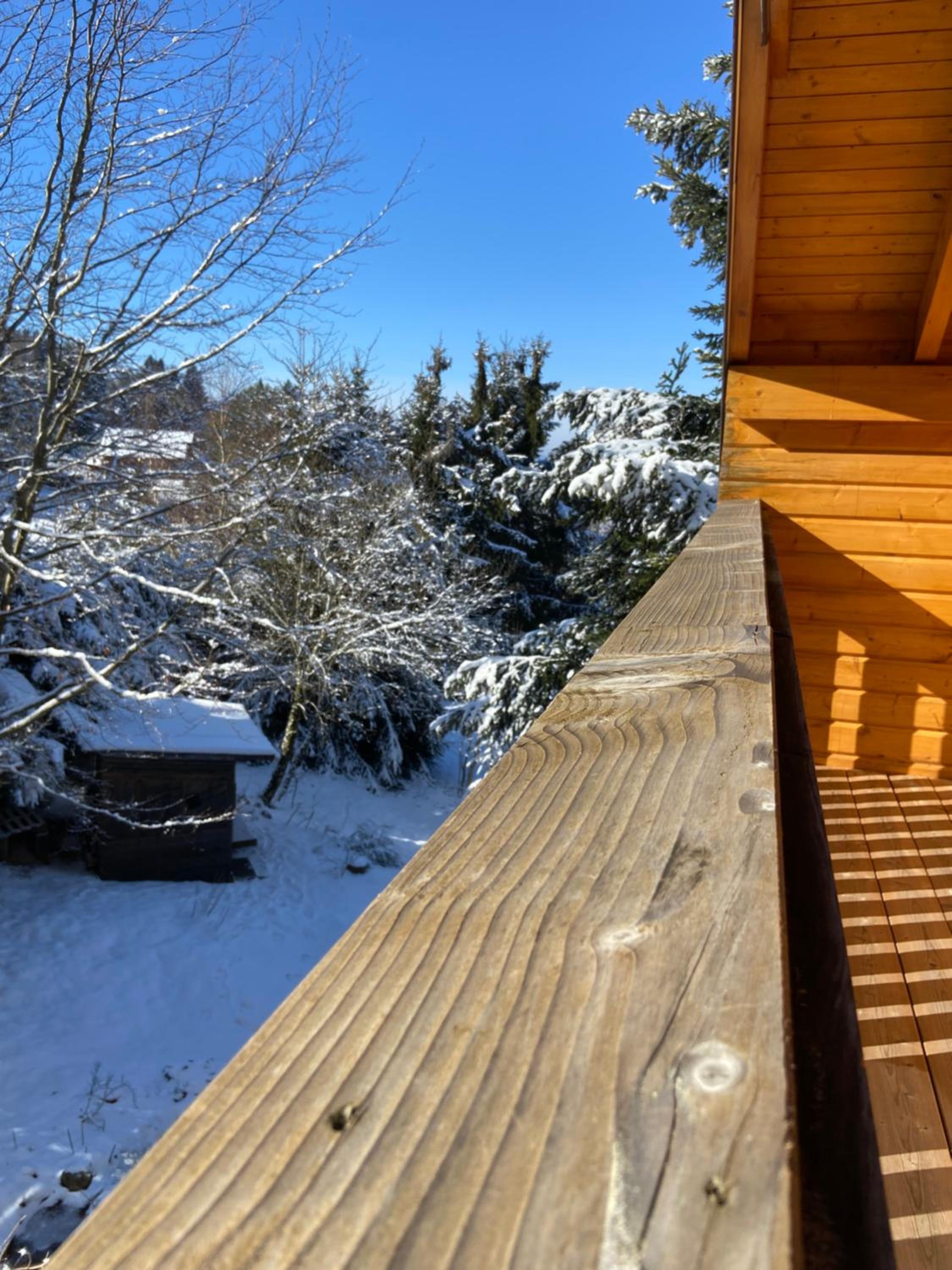 Chalet bois au calme, en lisière de forêt, balcons, sentiers balades Gérardmer & Alsace 
