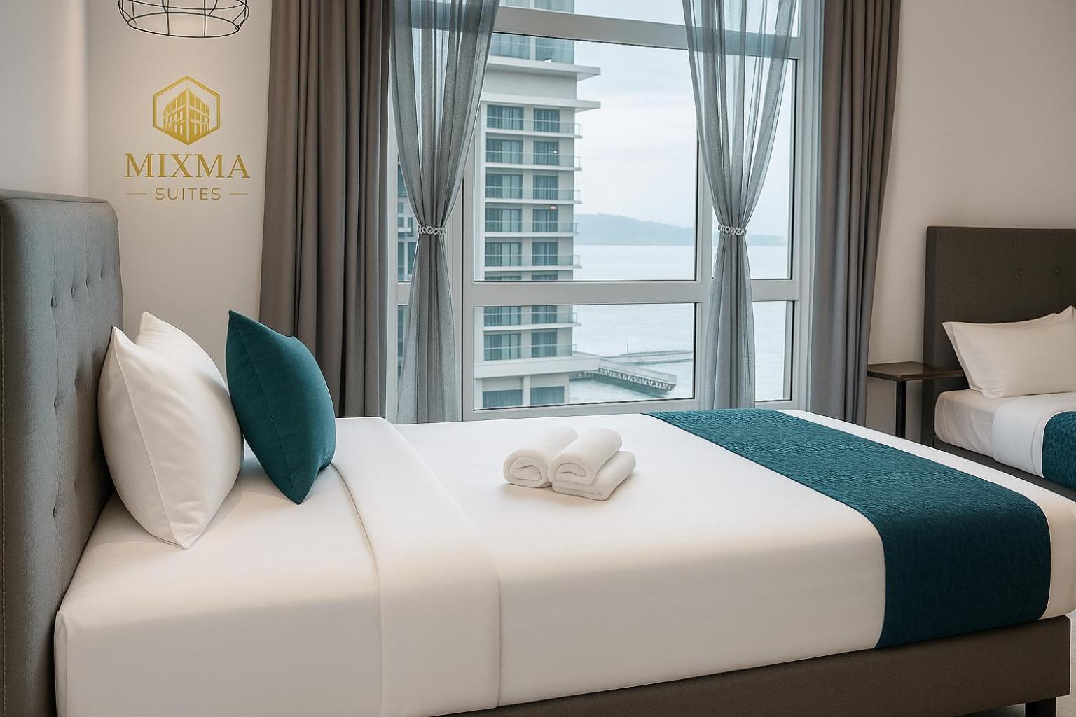 Seaview 5 Pax Near Jesselton Point & Gaya Street Mixma Suites