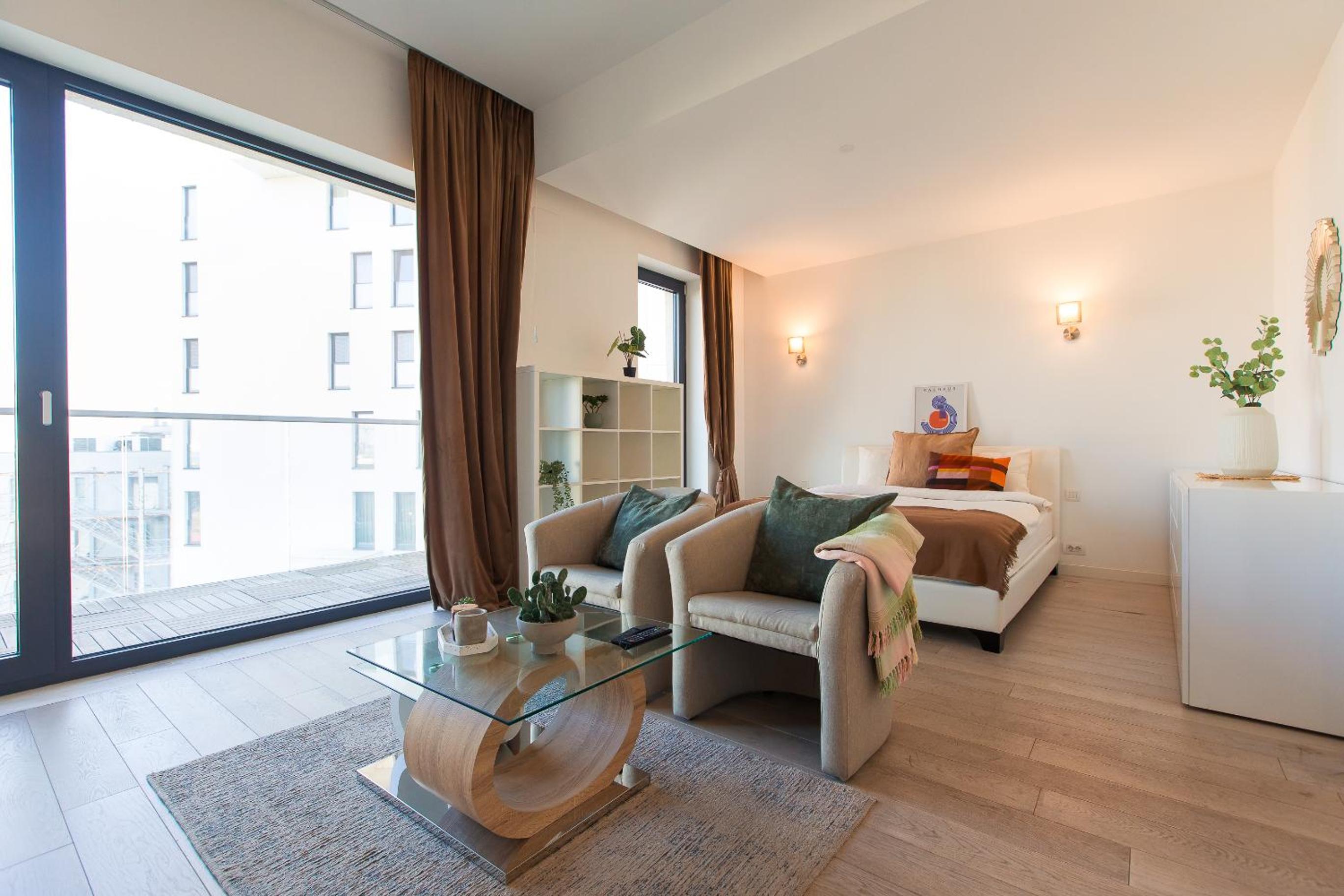 Premium Studio Apartment in Herastrau with City View