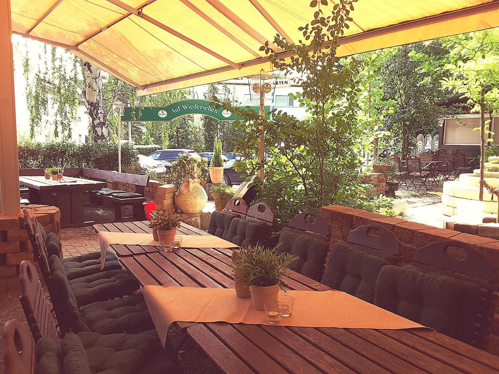 outdoor BBQ area
