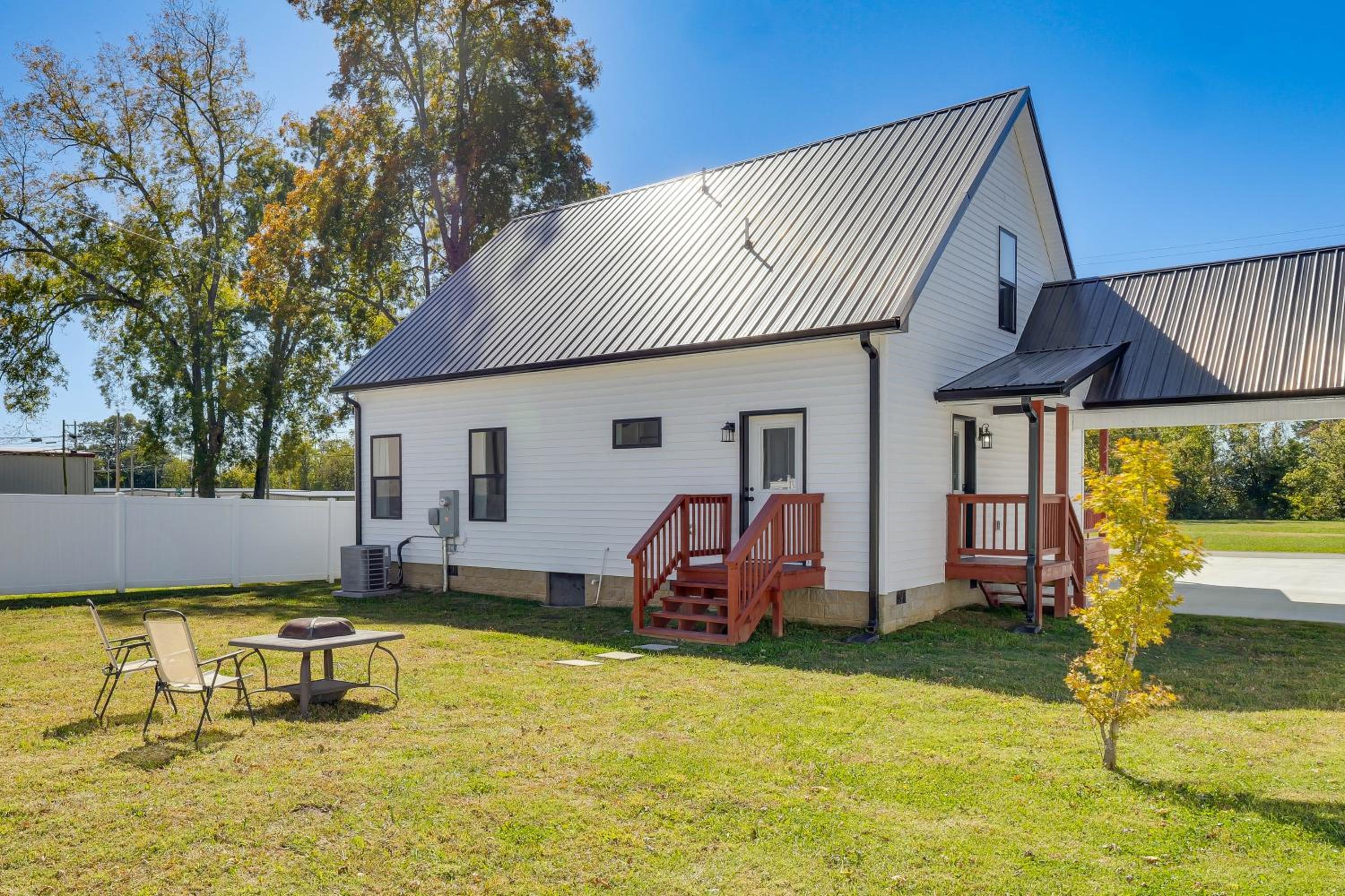 Tullahoma Whiskey Trail Base with Yard and Fire Pit