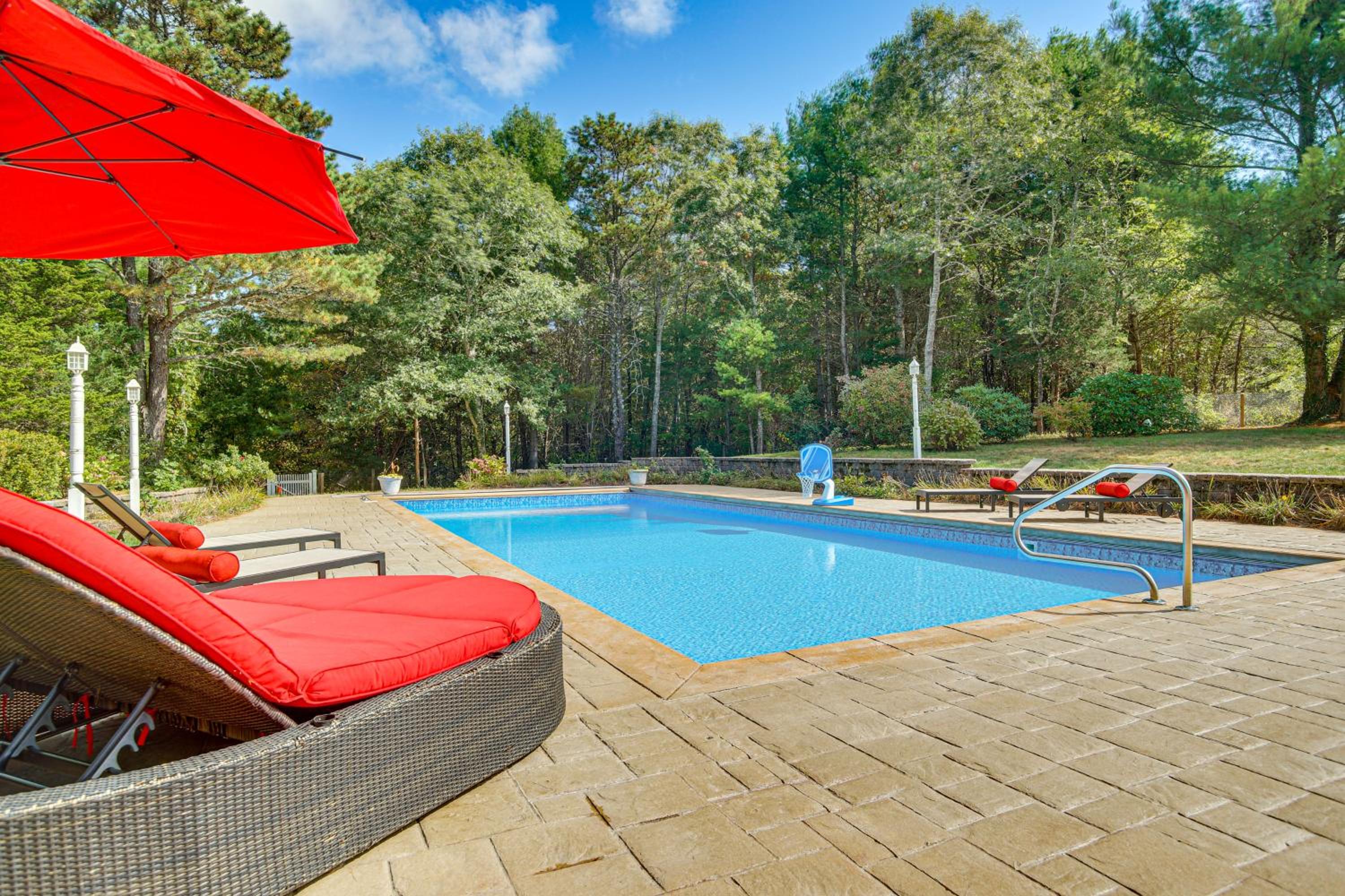 3 Mi to Megansett Beach Home with Pool and Game Room
