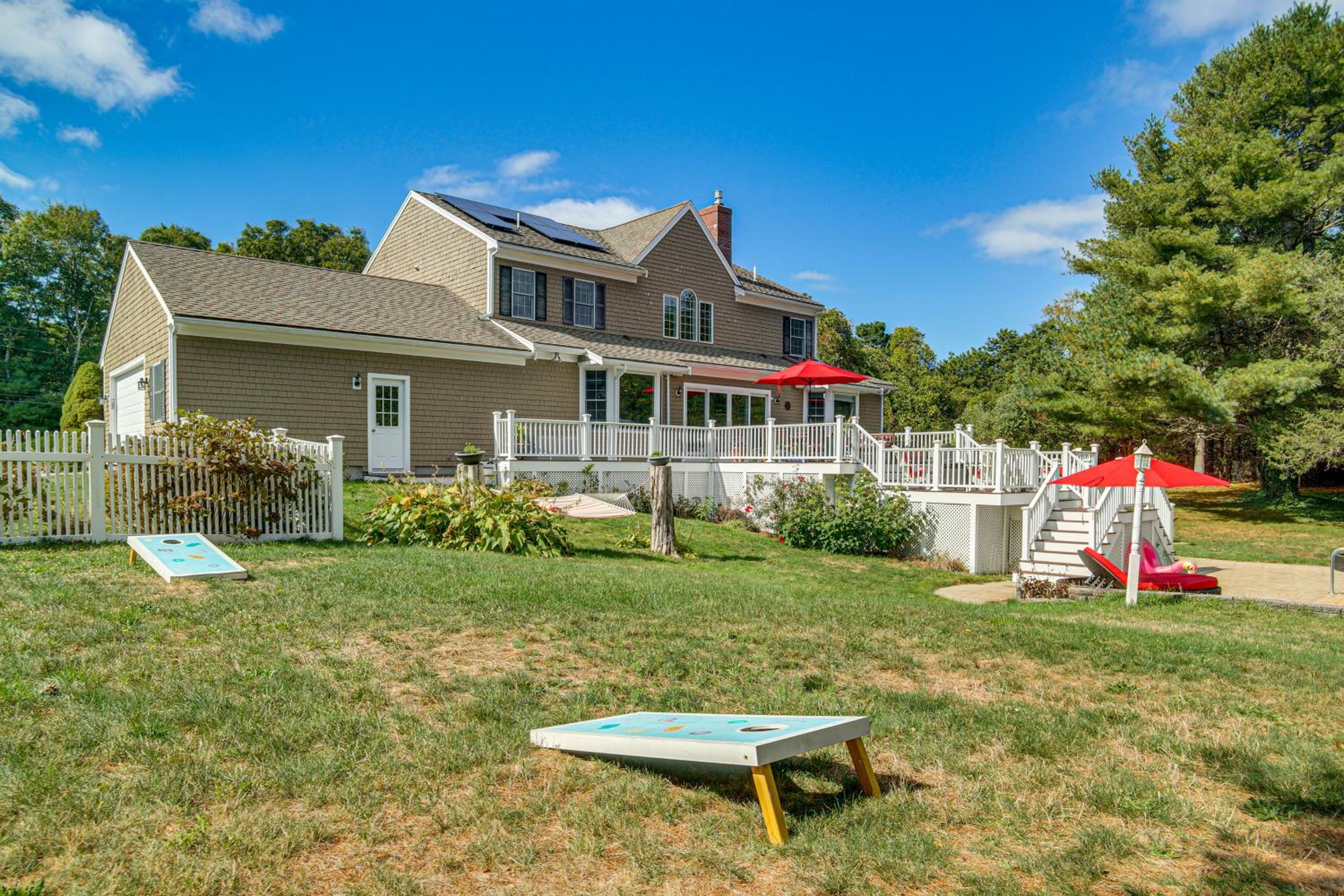 3 Mi to Megansett Beach Home with Pool and Game Room