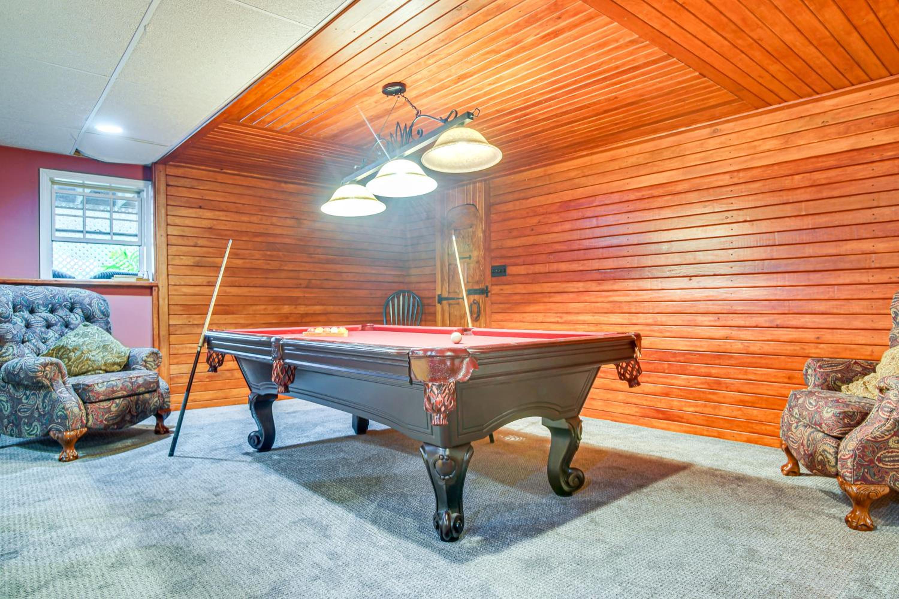 3 Mi to Megansett Beach Home with Pool and Game Room