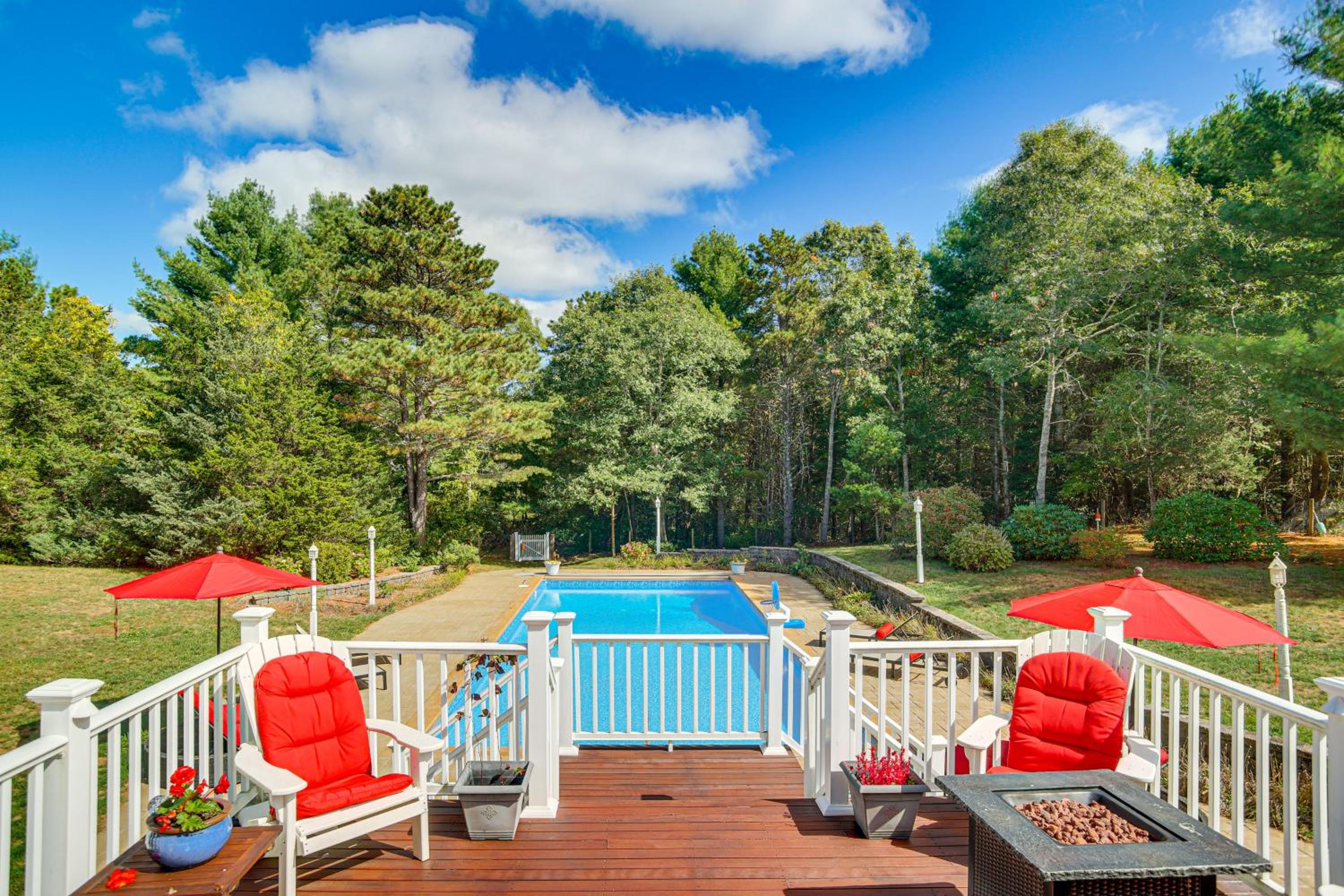 3 Mi to Megansett Beach Home with Pool and Game Room