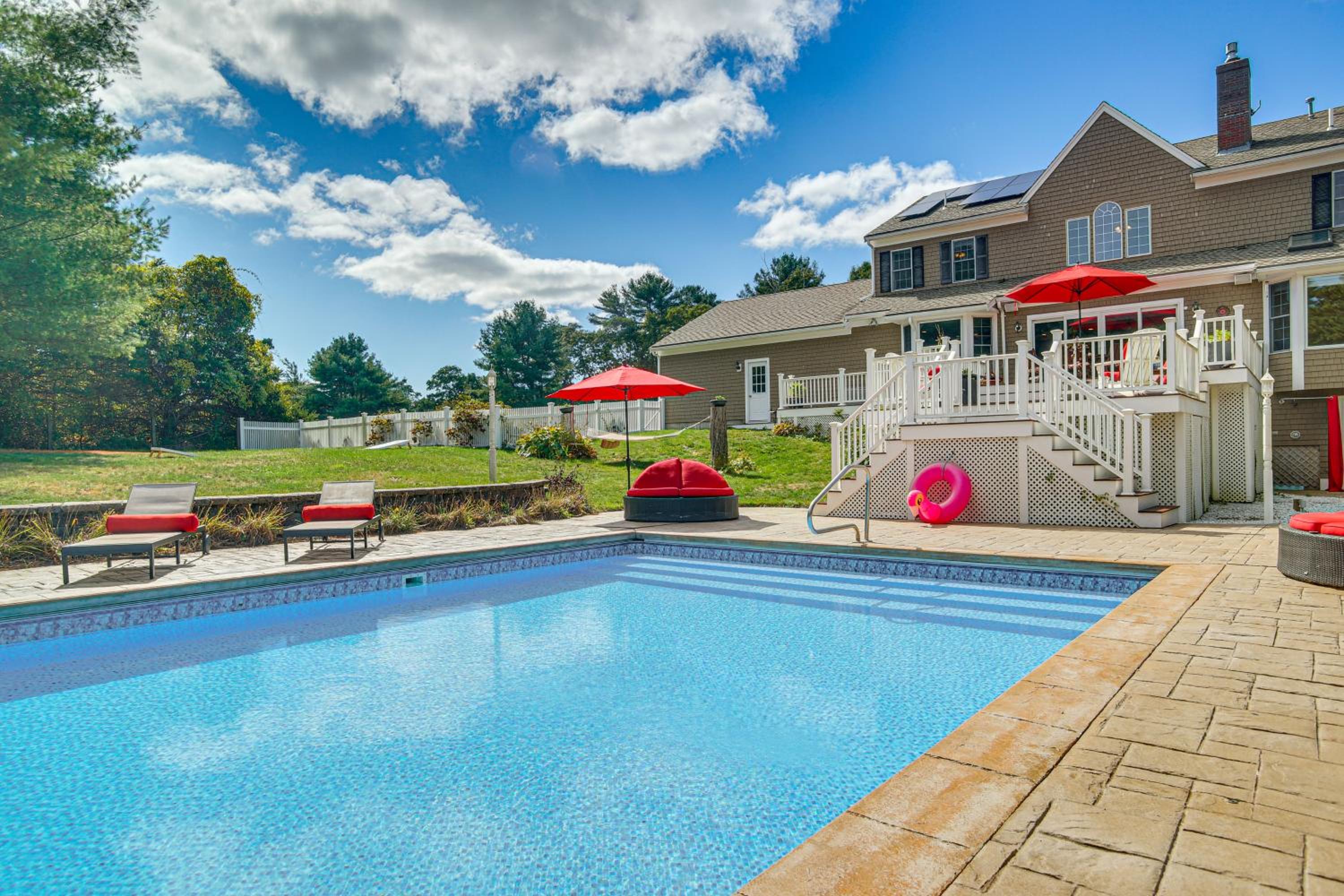 3 Mi to Megansett Beach Home with Pool and Game Room