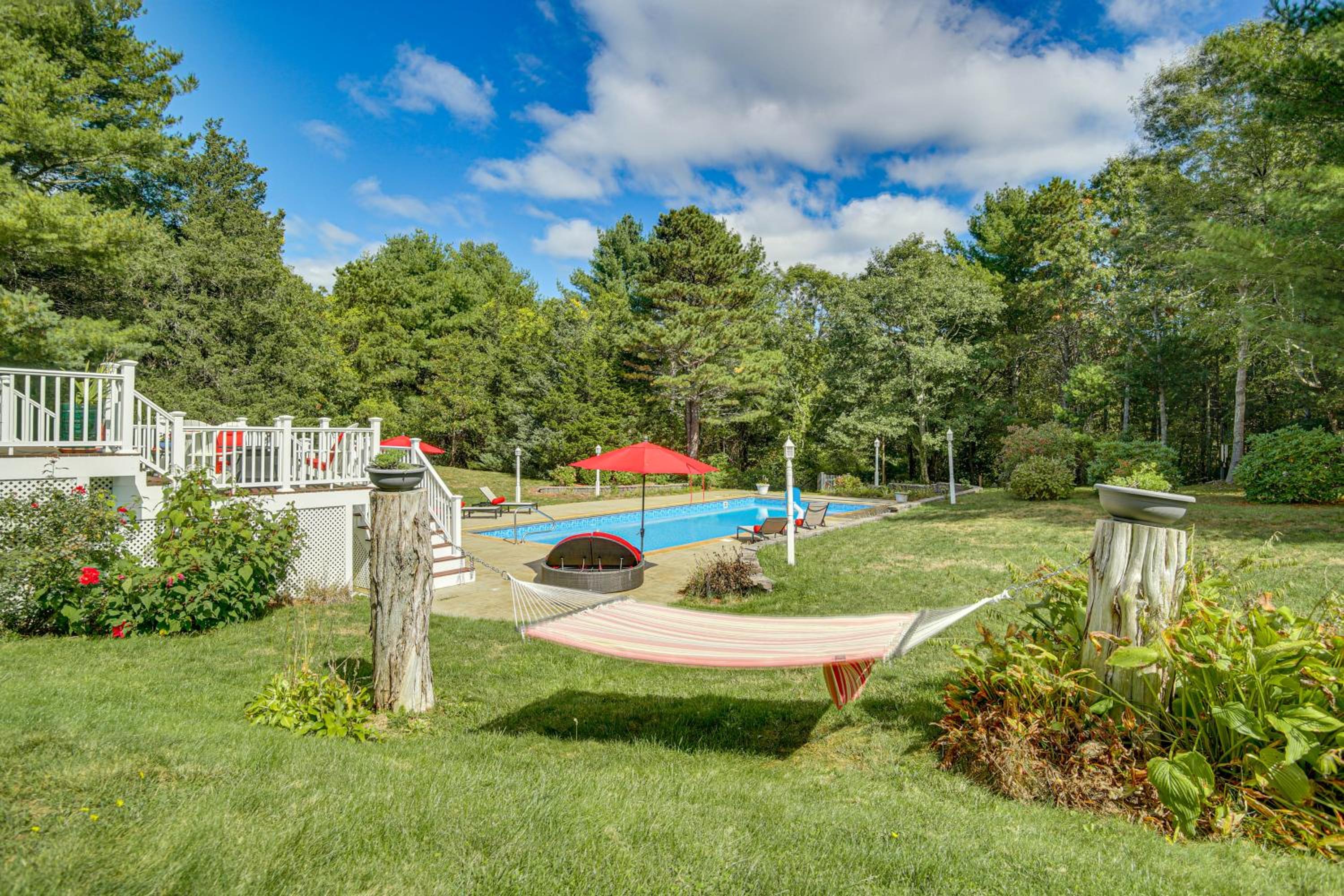 3 Mi to Megansett Beach Home with Pool and Game Room