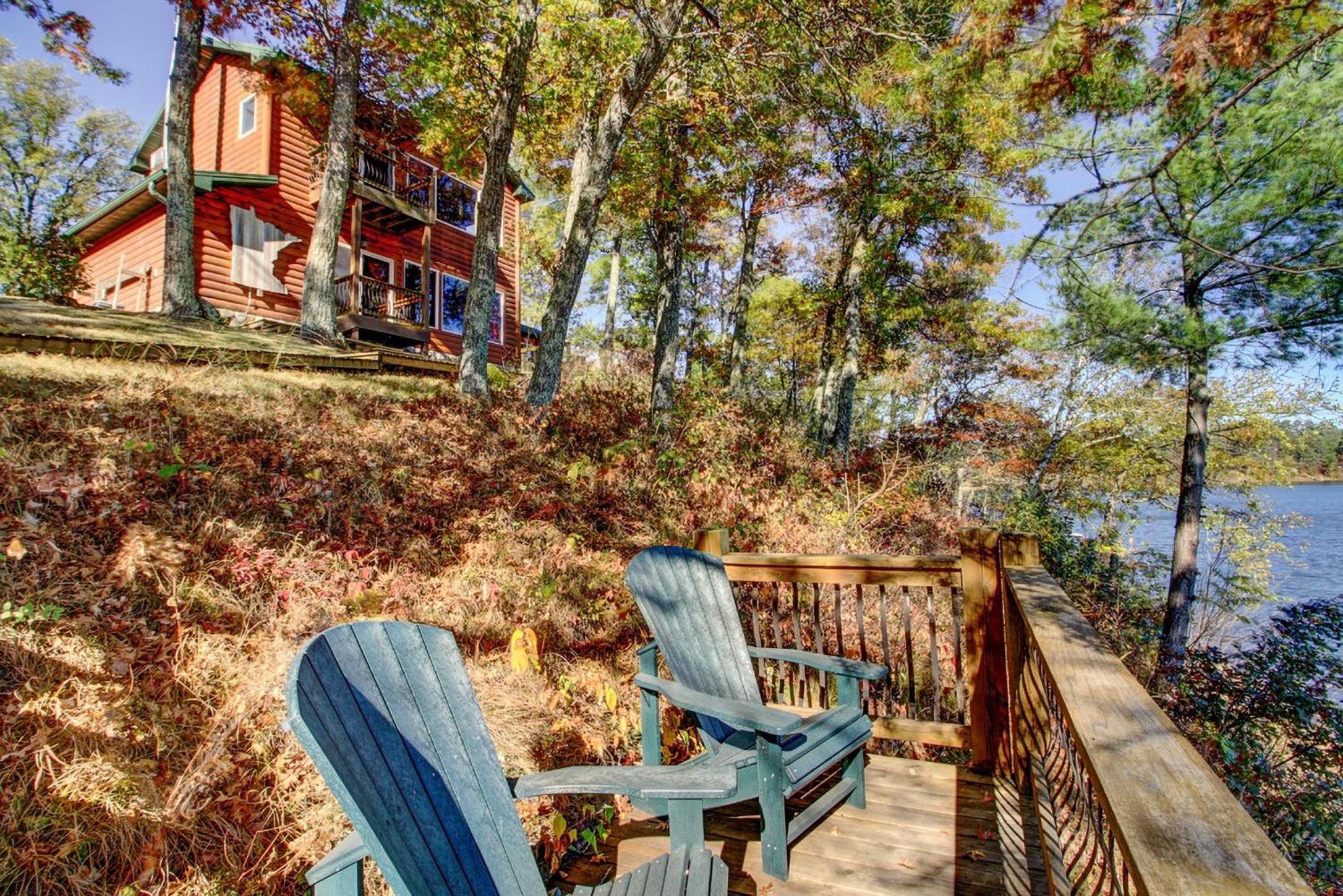Near All-Season Trails Lakefront Crosby Getaway!