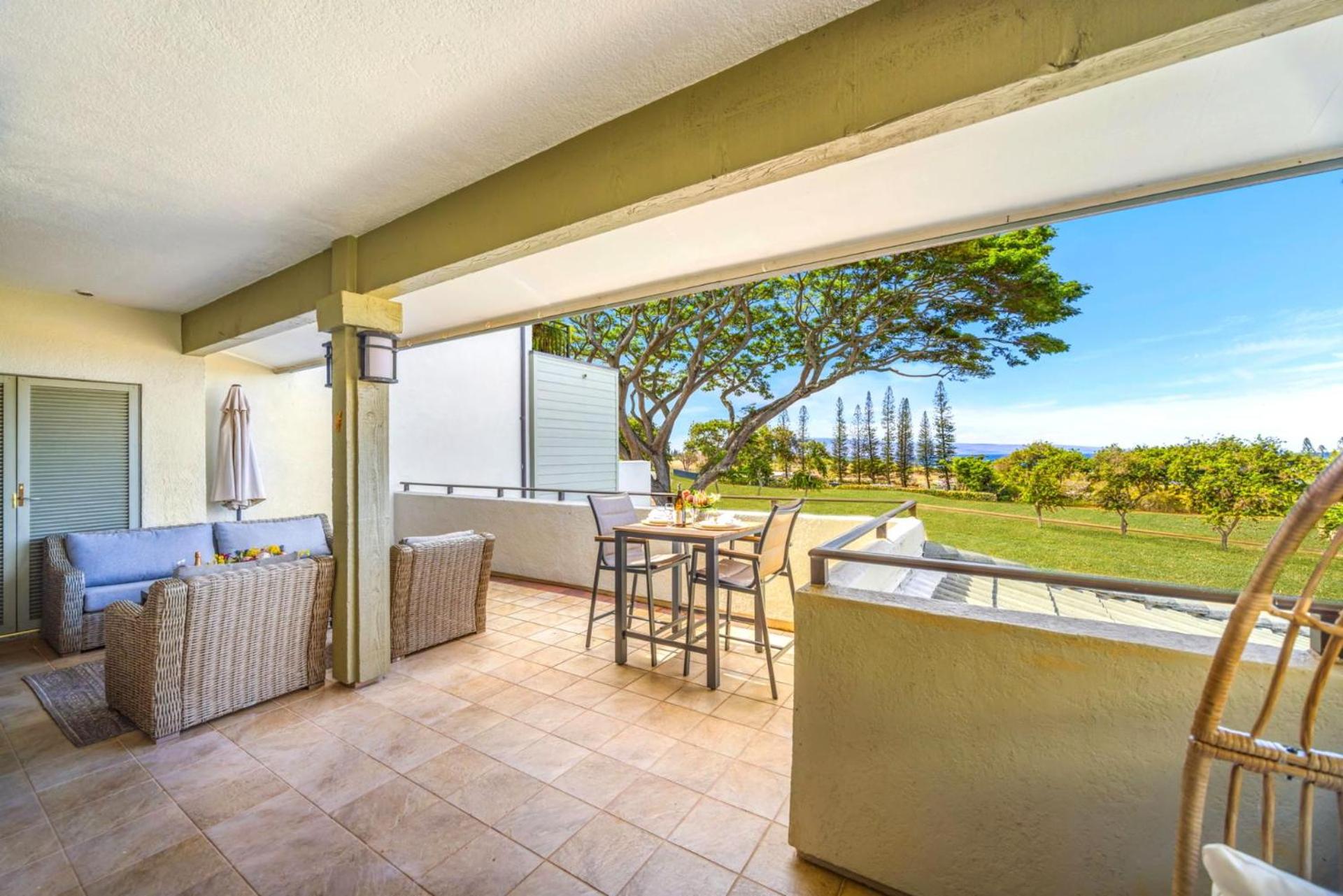 NEW KBM Resorts FREE CAR Kapalua Golf Villas 1-Bedroom Condo with Spacious Lanai and Golf Course Views KGV-18T4
