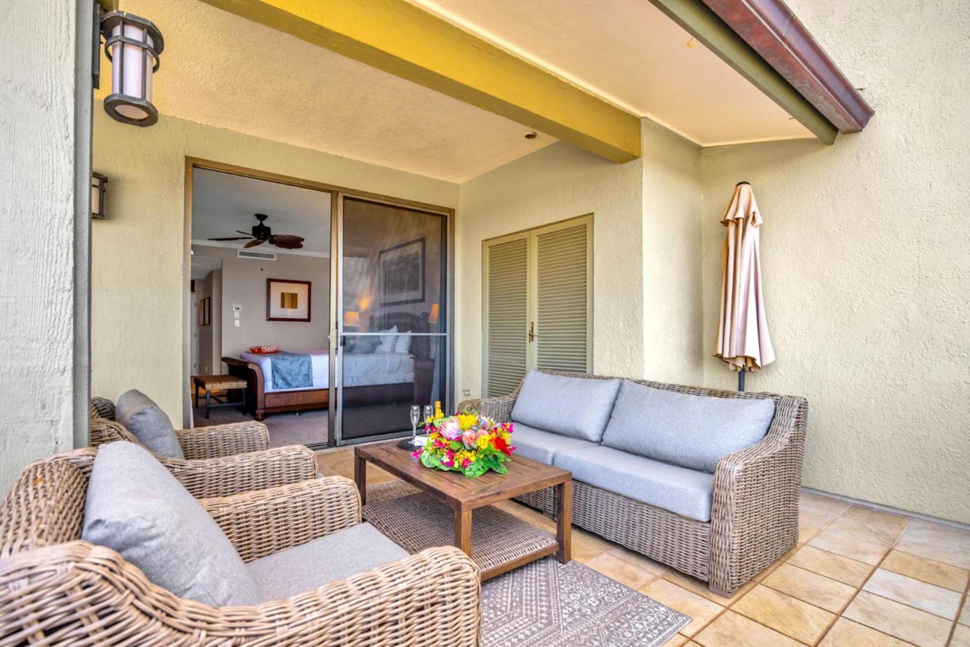 NEW KBM Resorts FREE CAR Kapalua Golf Villas 1-Bedroom Condo with Spacious Lanai and Golf Course Views KGV-18T4