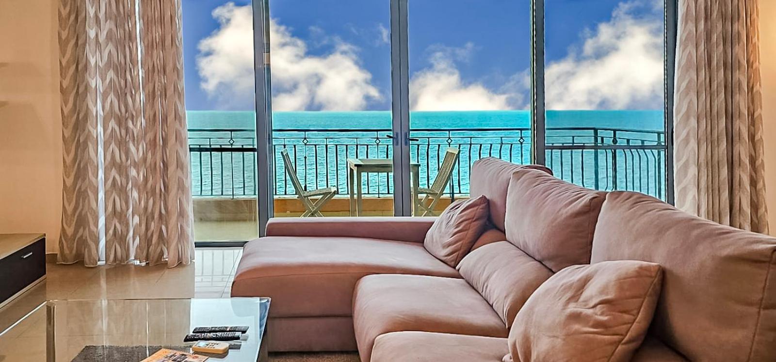 Large Seafront 3-Bedroom Apartment in Sliema with Stunning Views and Parking SV 5