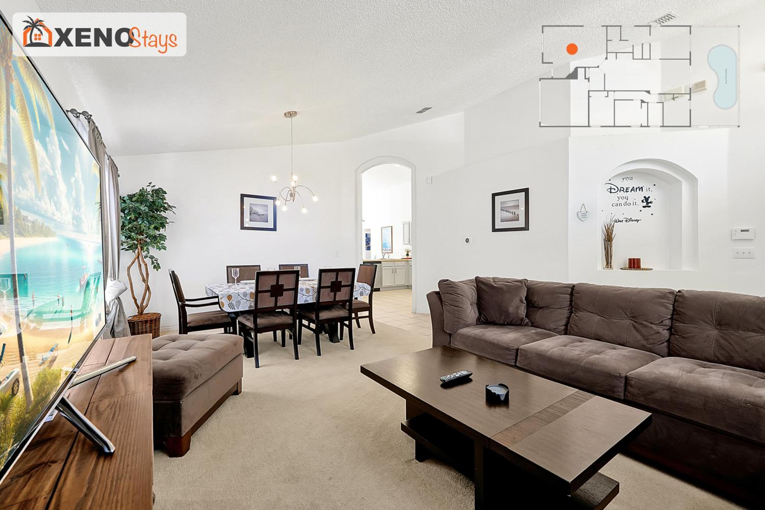 XENOStays - Family Villa with Pool Near Disney
