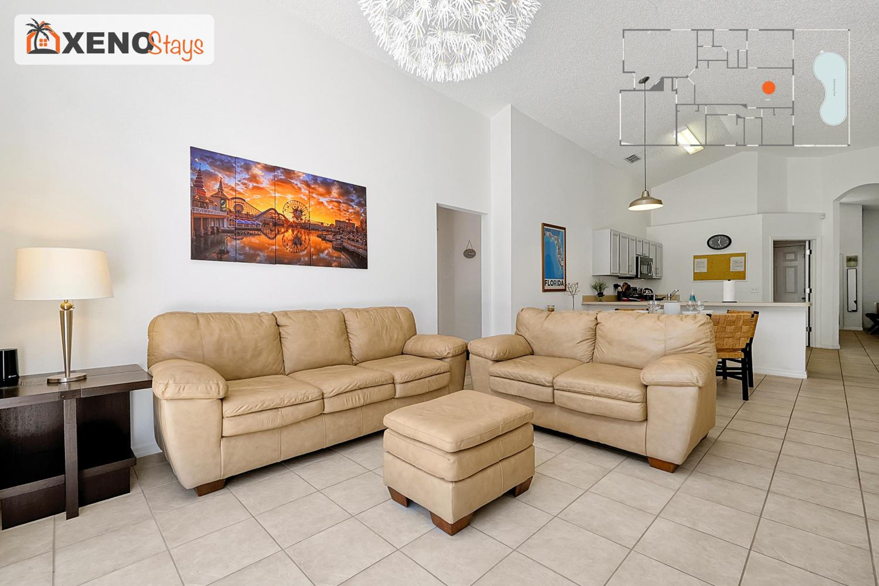 XENOStays - Family Villa with Pool Near Disney