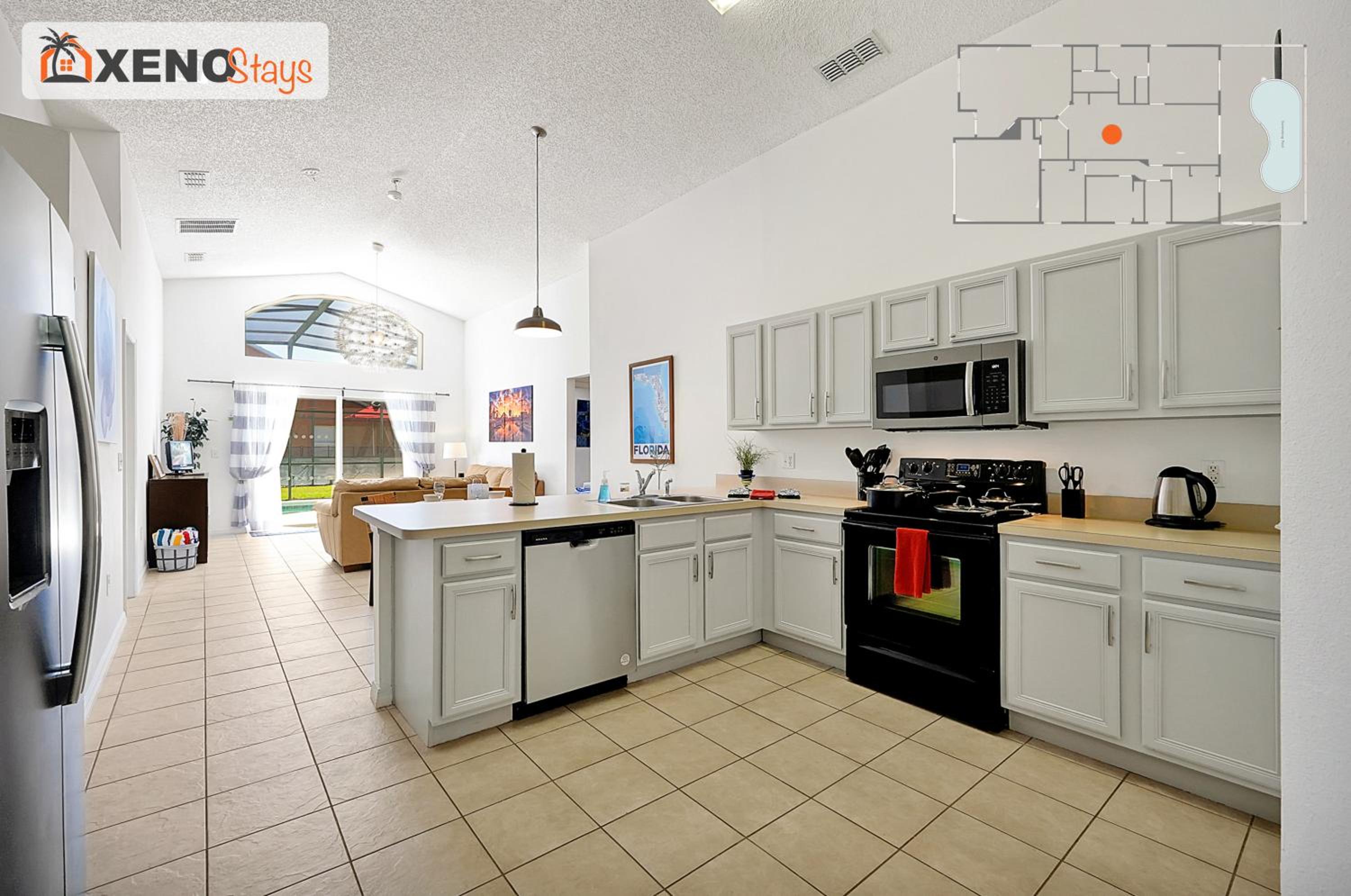XENOStays - Family Villa with Pool Near Disney
