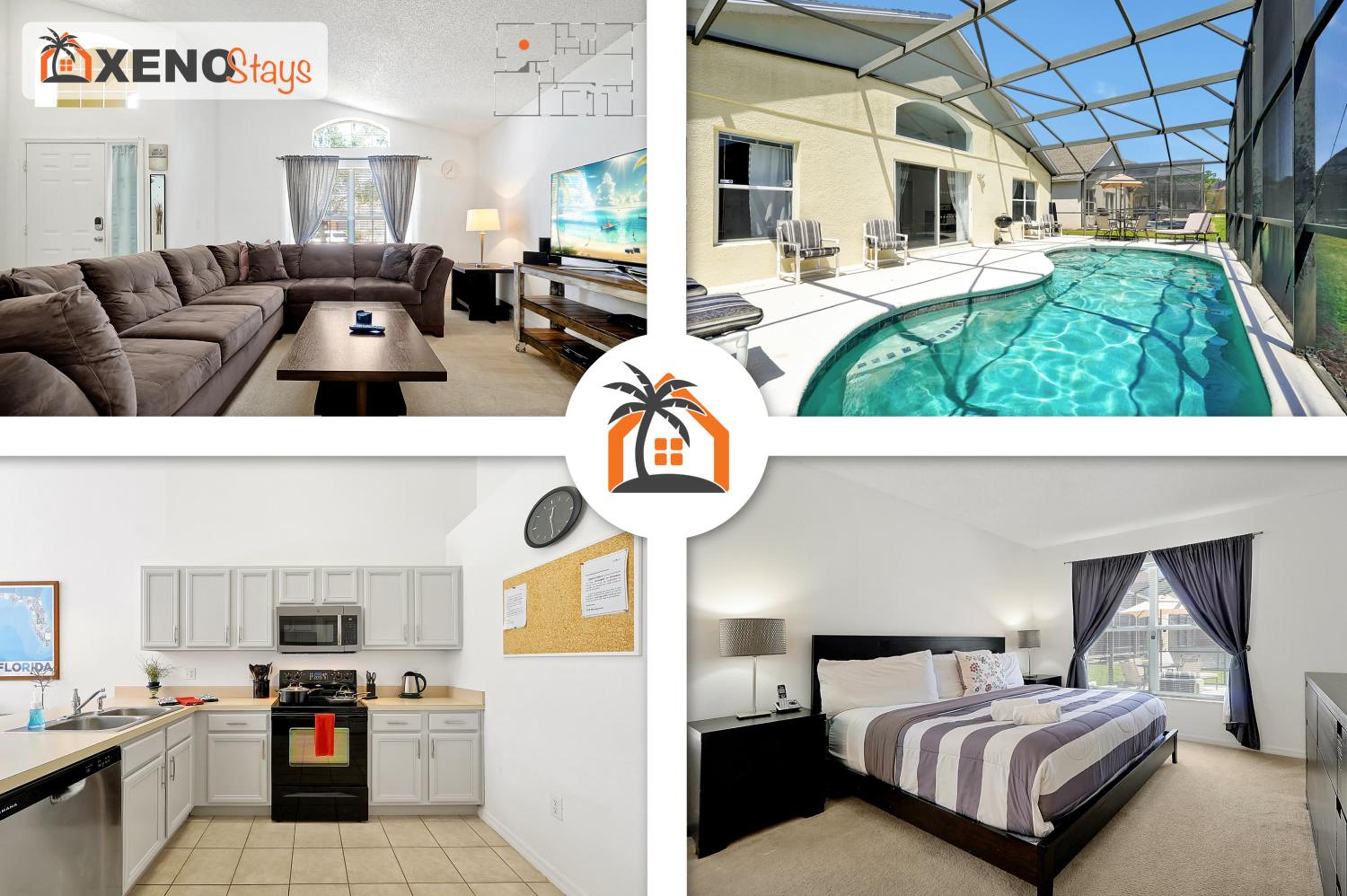 XENOStays - Family Villa with Pool Near Disney