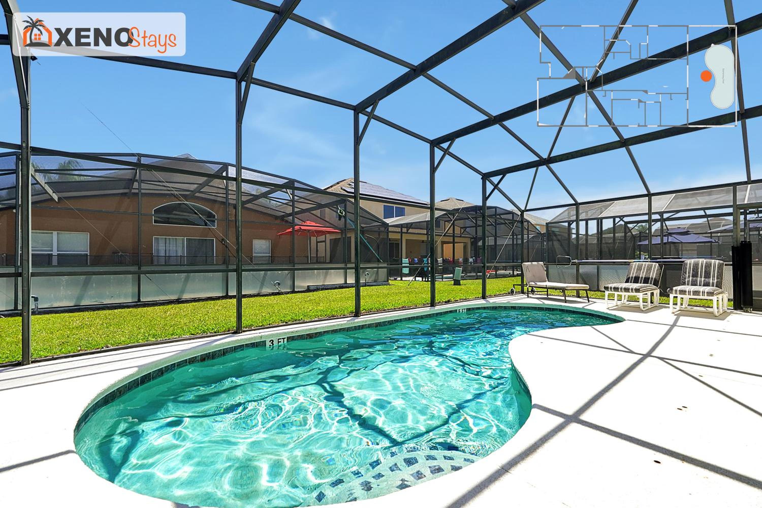 XENOStays - Family Villa with Pool Near Disney